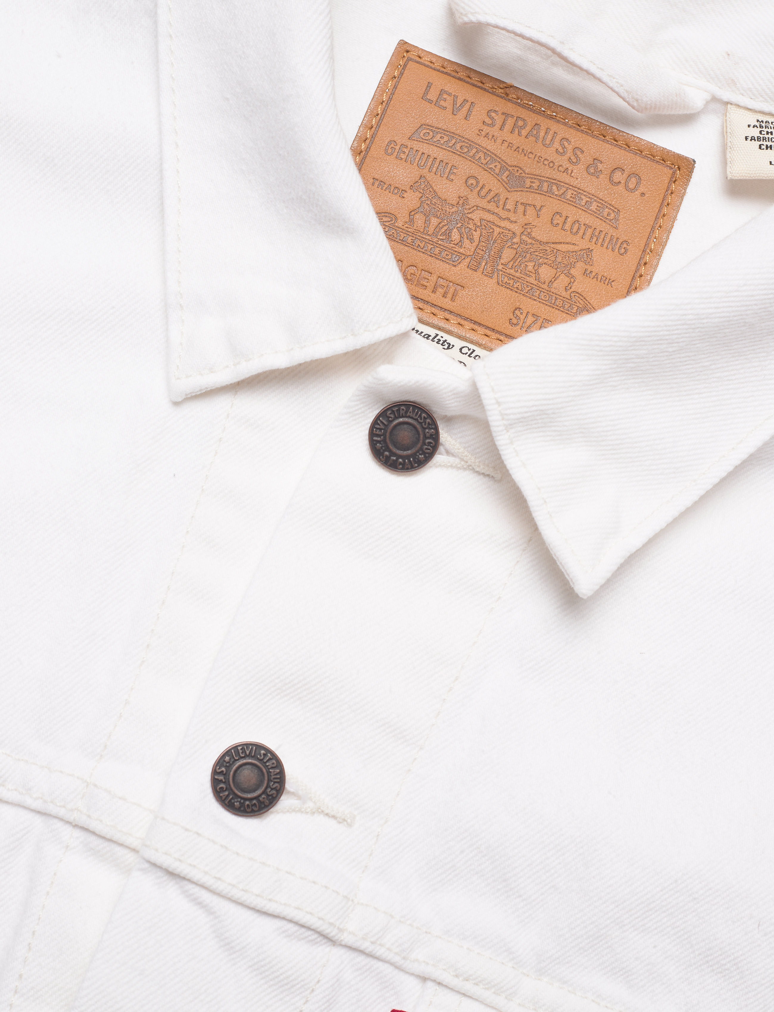 LEVI´S Men - VINTAGE FIT TRUCKER V WHITE OU - neutrals - 2