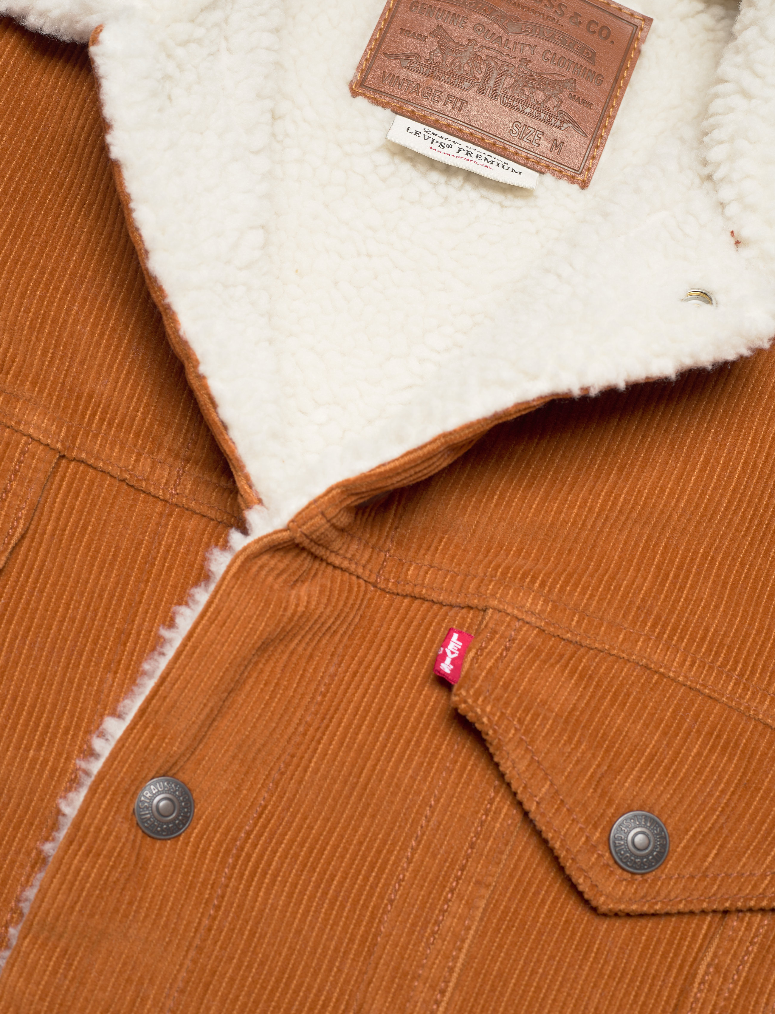 LEVI´S Men - VTG FIT SHERPA TRUCKER GLAZED - neutrals - 2