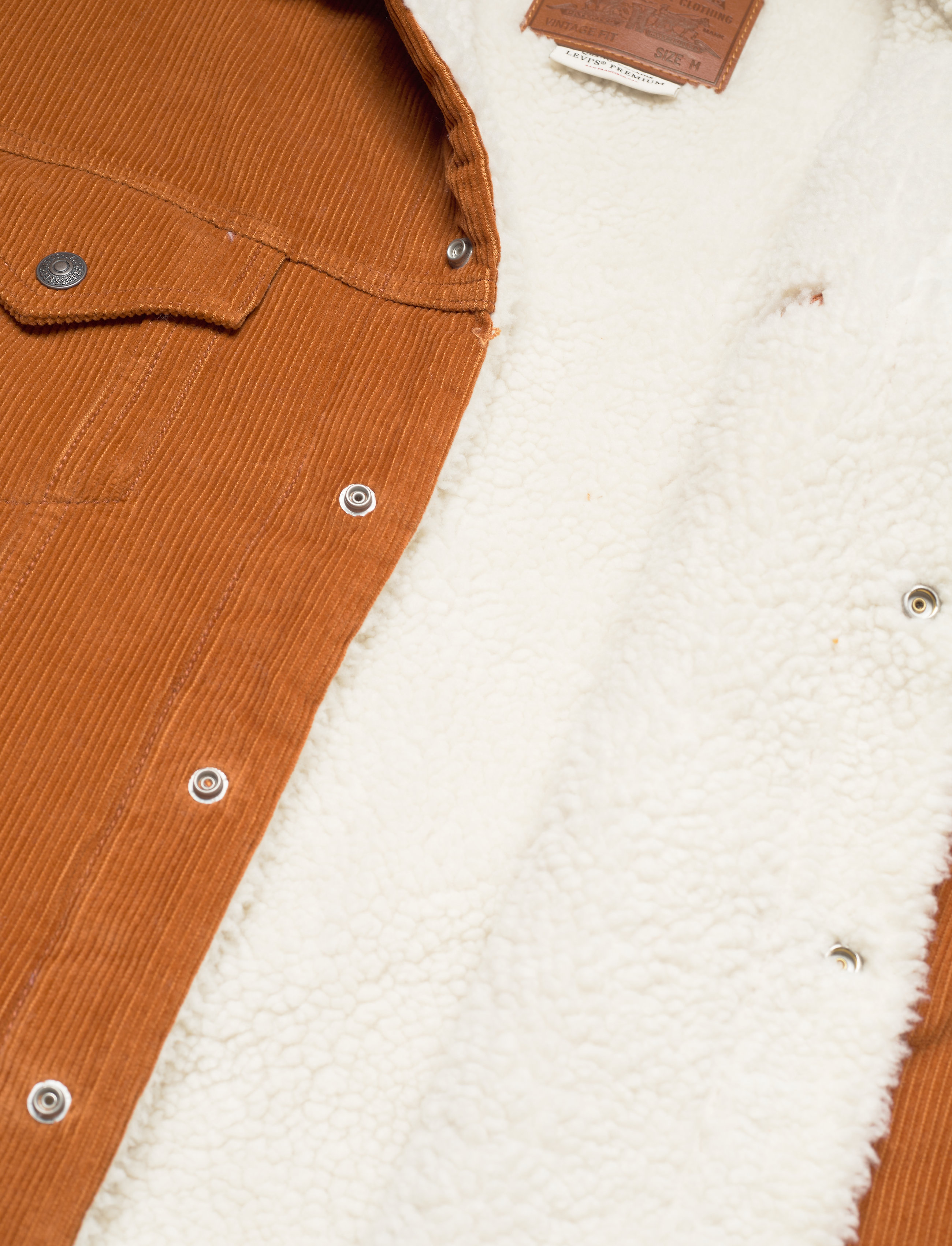 LEVI´S Men - VTG FIT SHERPA TRUCKER GLAZED - neutrals - 4