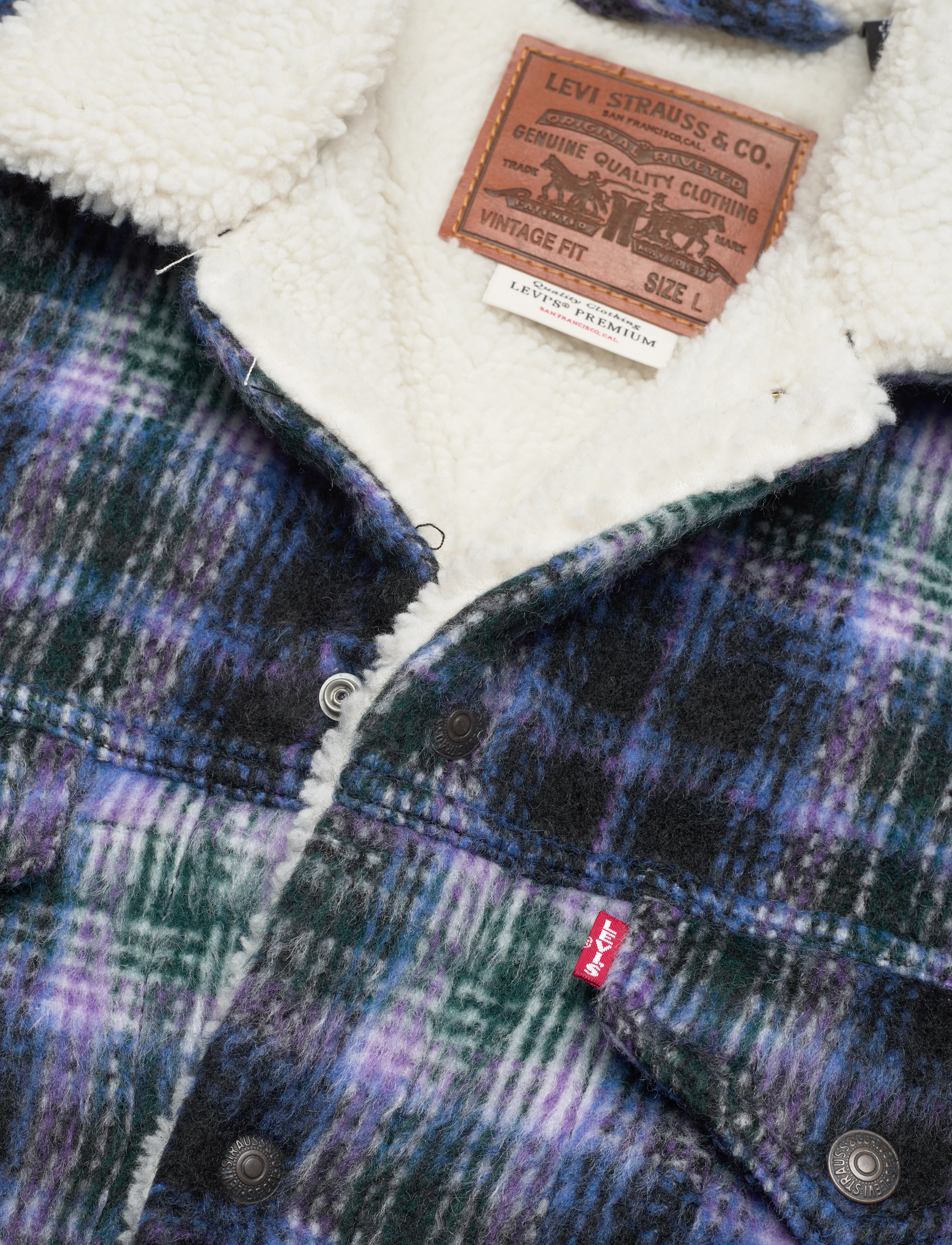 LEVI´S Men - VTG FIT SHERPA TRUCKER JACK PO - multi-color - 3