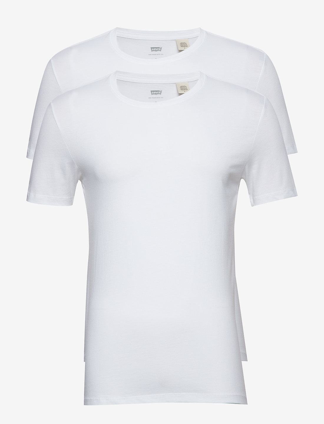 Levi's® - SLIM 2PK CREWNECK 1 TWOPACK TE - multipack t-shirts - neutrals - 1