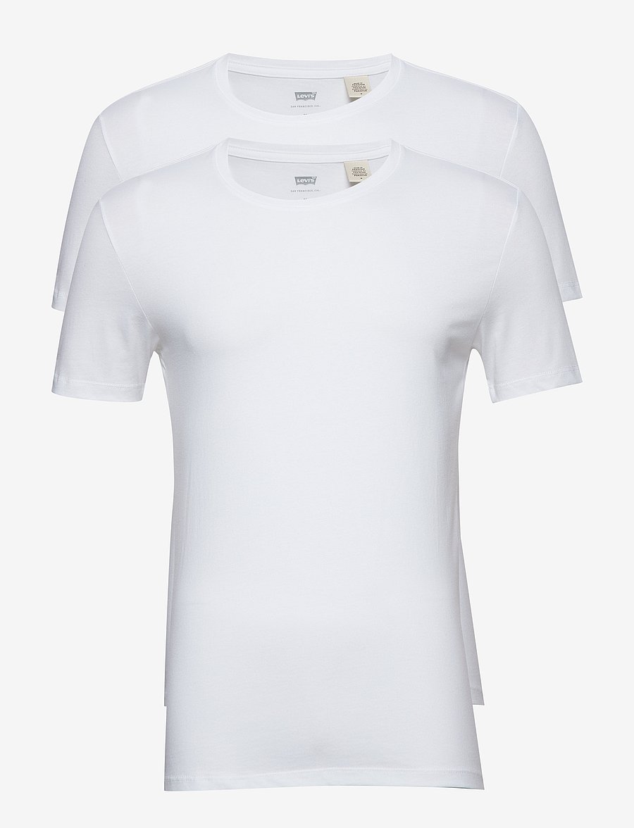 Levi's® - SLIM 2PK CREWNECK 1 TWOPACK TE - multipack t-shirts - neutrals - 1