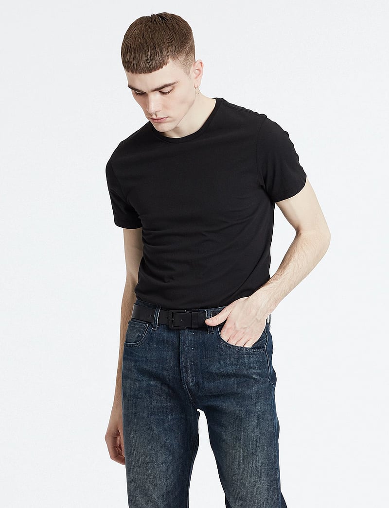 Levi's® - SLIM 2PK CREWNECK 1 TWOPACK TE - multipack t-shirts - blacks - 0