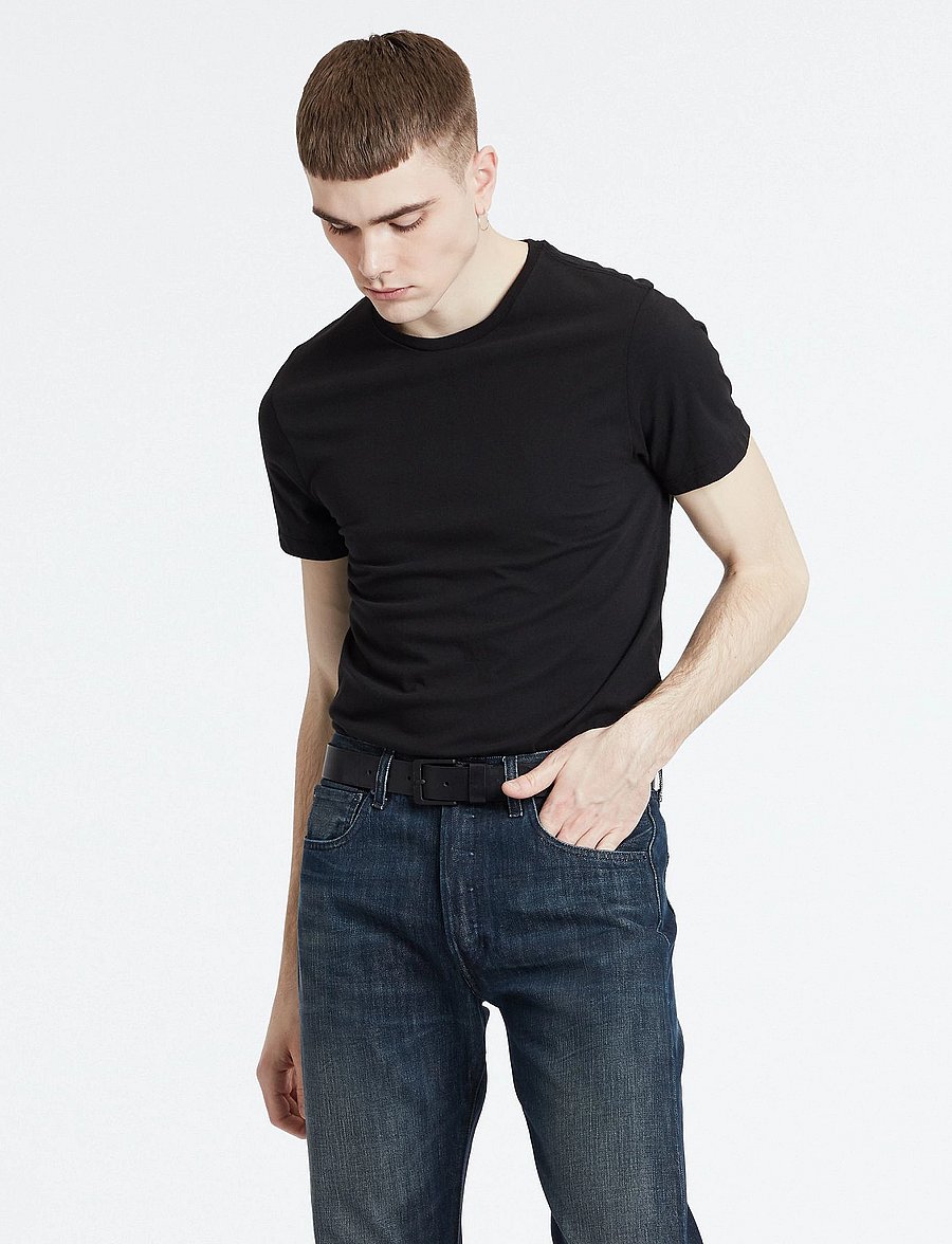Levi's® - SLIM 2PK CREWNECK 1 TWOPACK TE - multipack t-shirts - blacks - 0