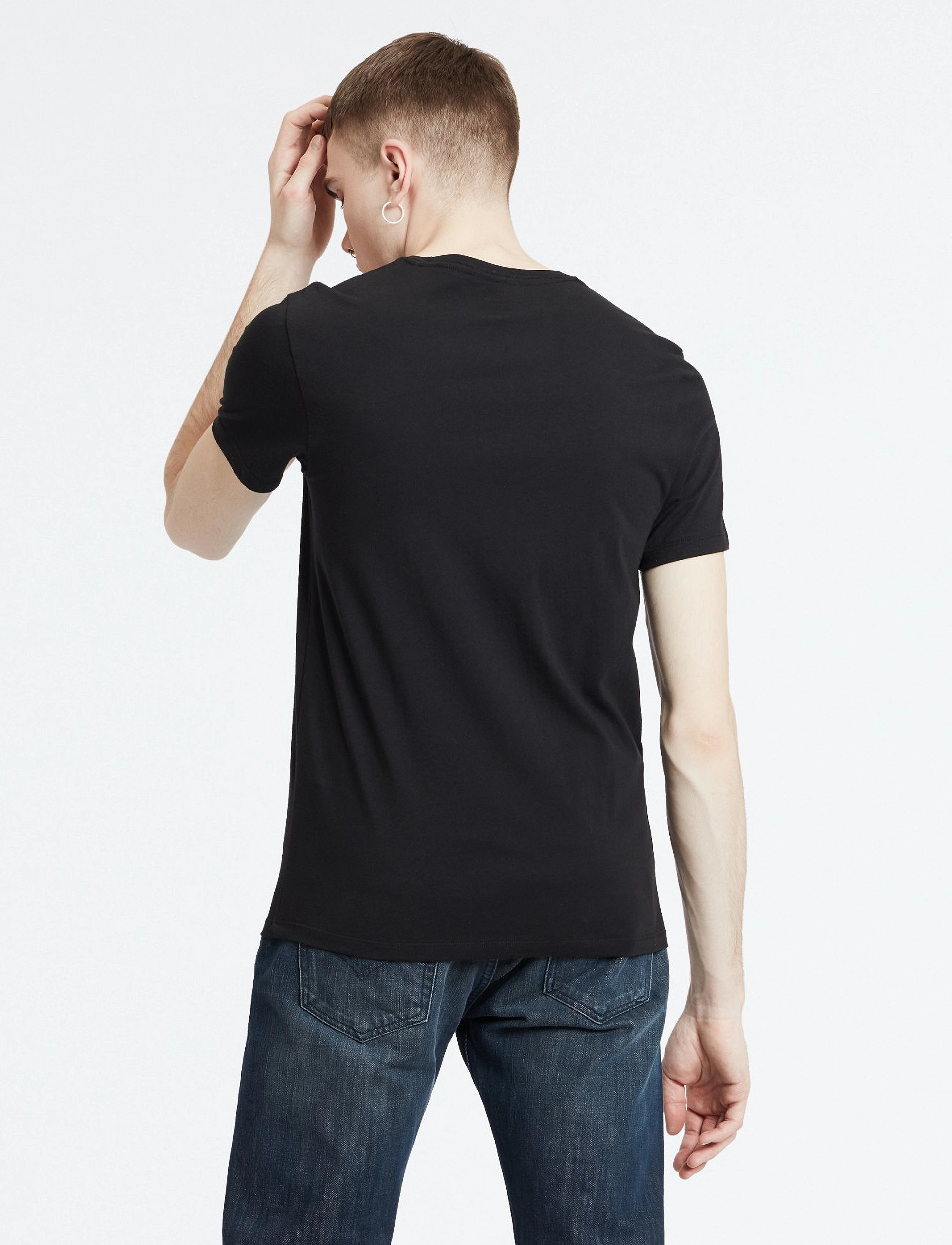 Levi's® - SLIM 2PK CREWNECK 1 TWOPACK TE - koszulki w multipaku - blacks - 2