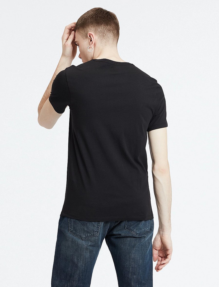 Levi's® - SLIM 2PK CREWNECK 1 TWOPACK TE - multipack t-shirts - blacks - 2