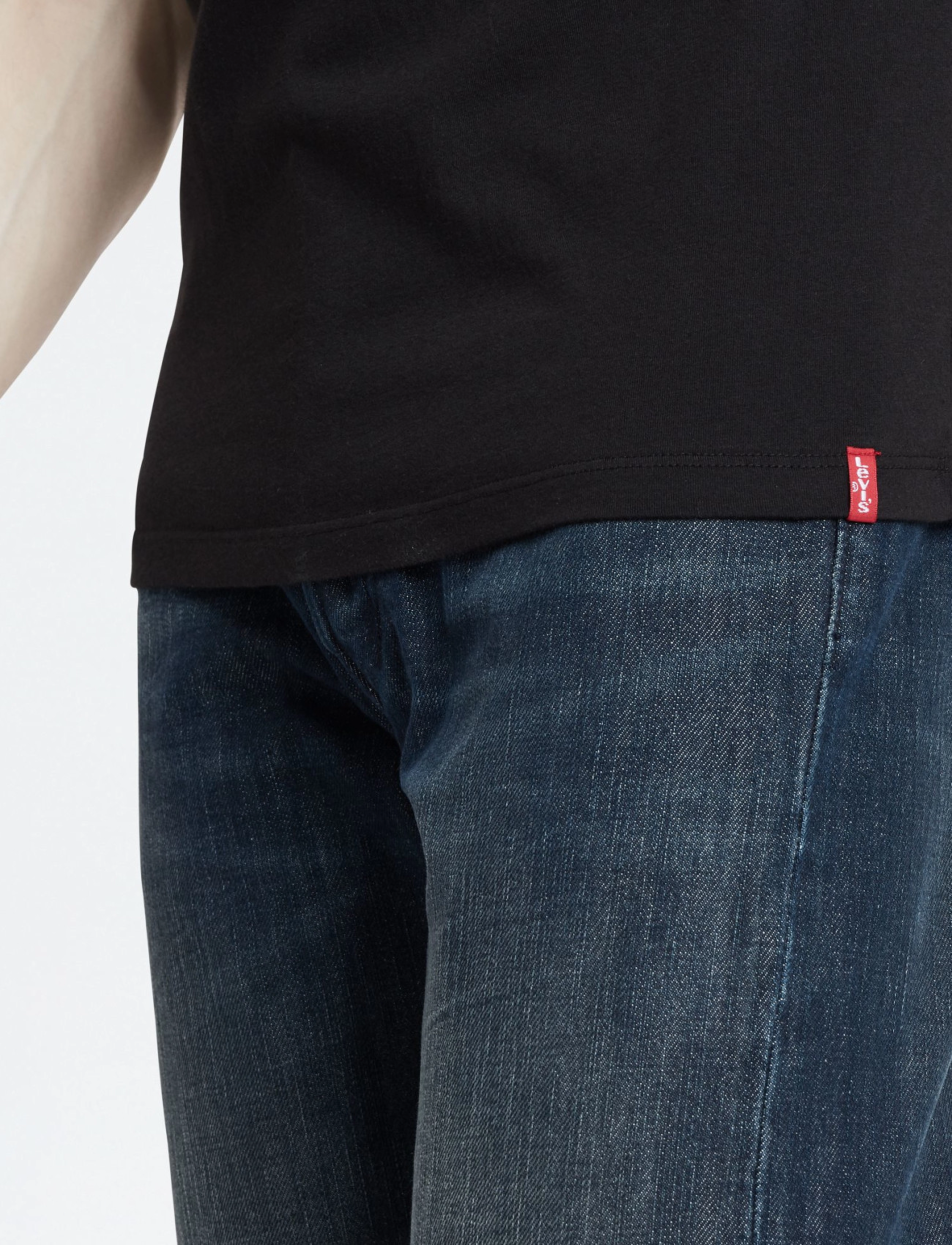 Levi's® - SLIM 2PK CREWNECK 1 TWOPACK TE - koszulki w multipaku - blacks - 3