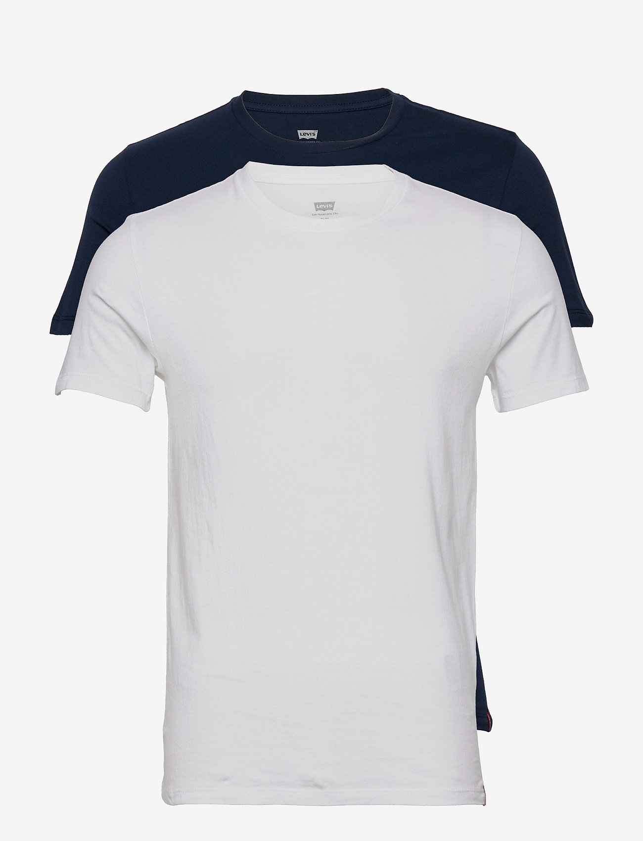 Levi's® SLIM 2PK CREWNECK 1 2 PACK SLI - Basic T-Shirts - NEUTRALS / white