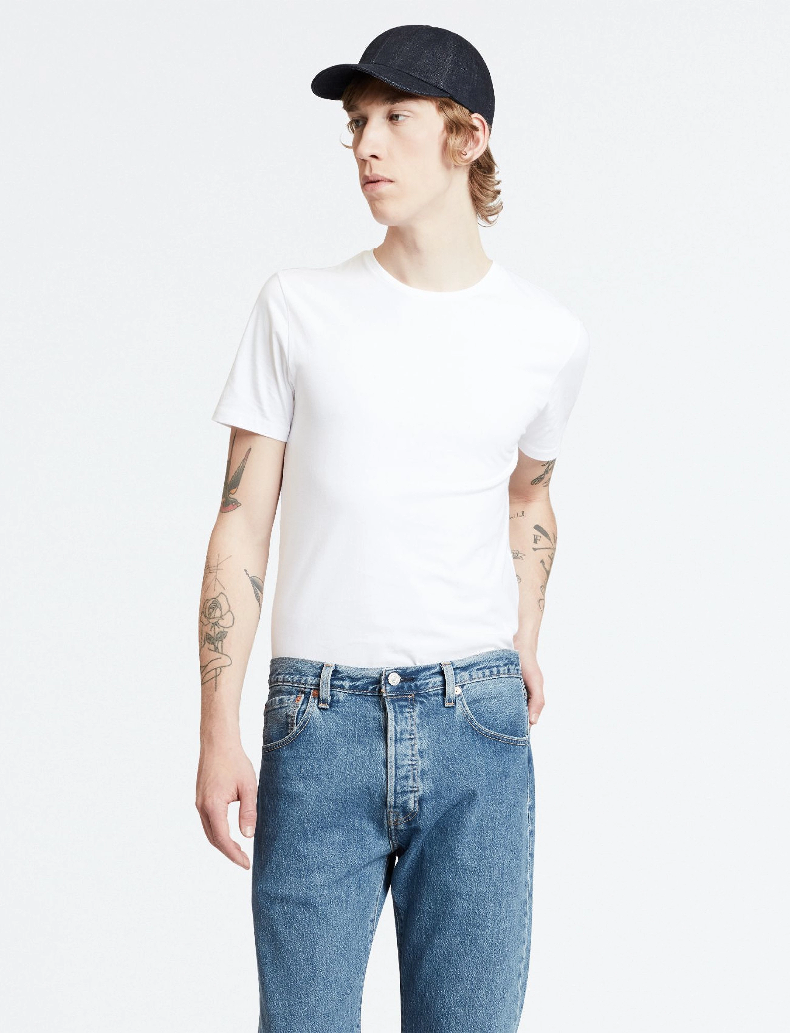 Levi's® - SLIM 2PK CREWNECK 1 2 PACK SLI - kortärmade t-shirts - neutrals - 3
