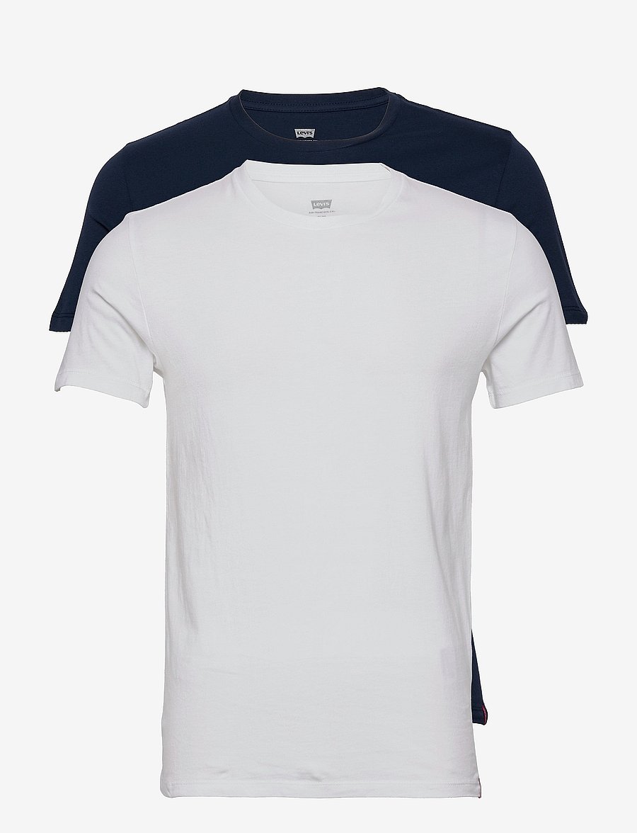 Levi's® - SLIM 2PK CREWNECK 1 2 PACK SLI - t-shirts im multipack - neutralsrrr - 1