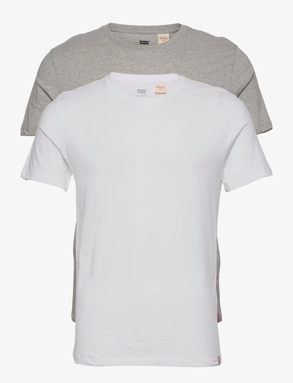 Levi's® - SLIM 2PK CREWNECK 1 2 PACK SLI - t-shirts im multipack - neutrals - 1