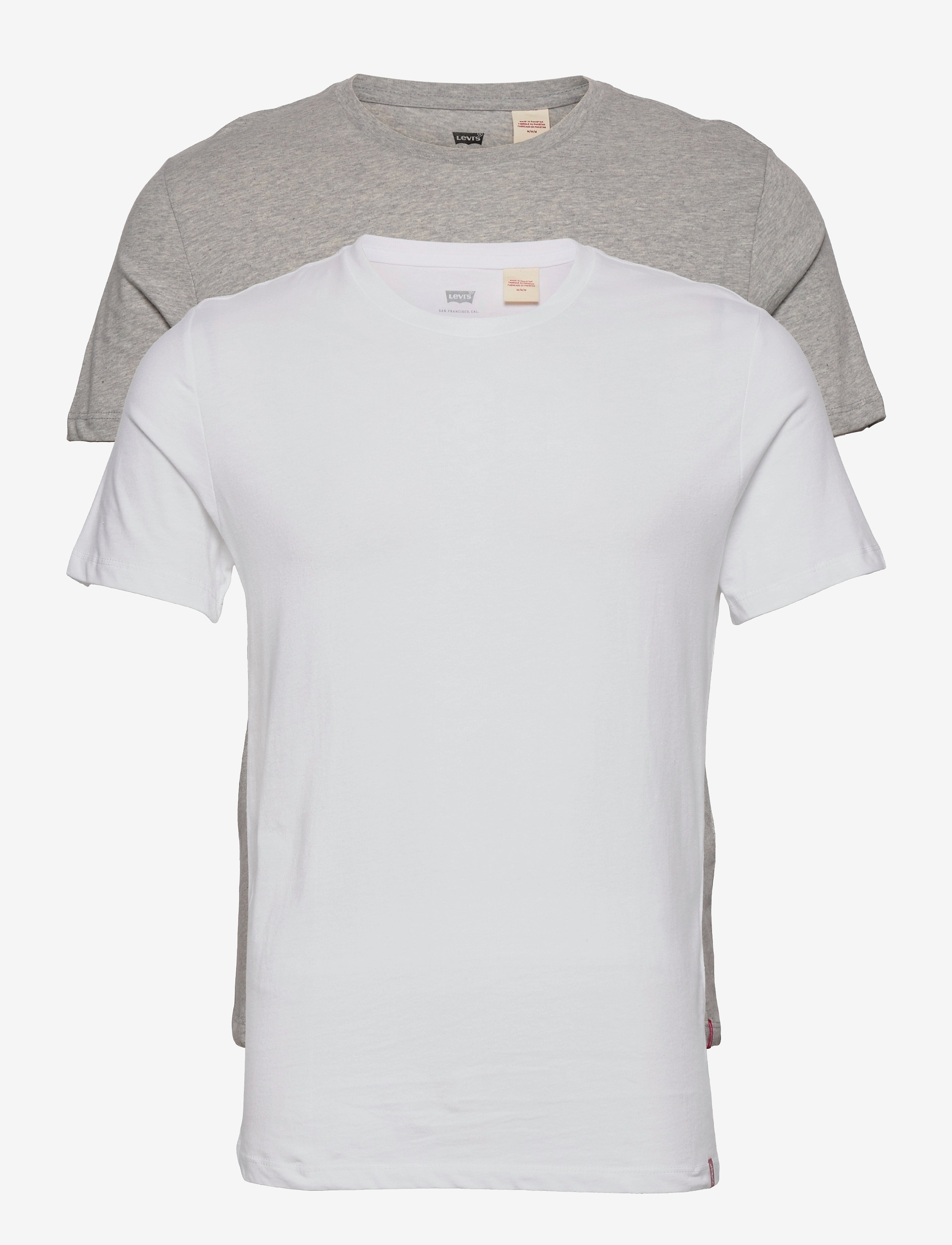 Levi's® SLIM 2PK CREWNECK 1 2 PACK SLI - Basic T-shirts - NEUTRALS / white