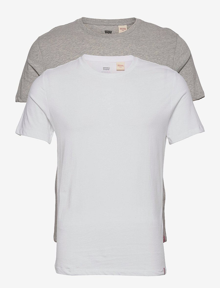 Levi's® - SLIM 2PK CREWNECK 1 2 PACK SLI - t-paidat monipakkauksessa - neutrals - 1