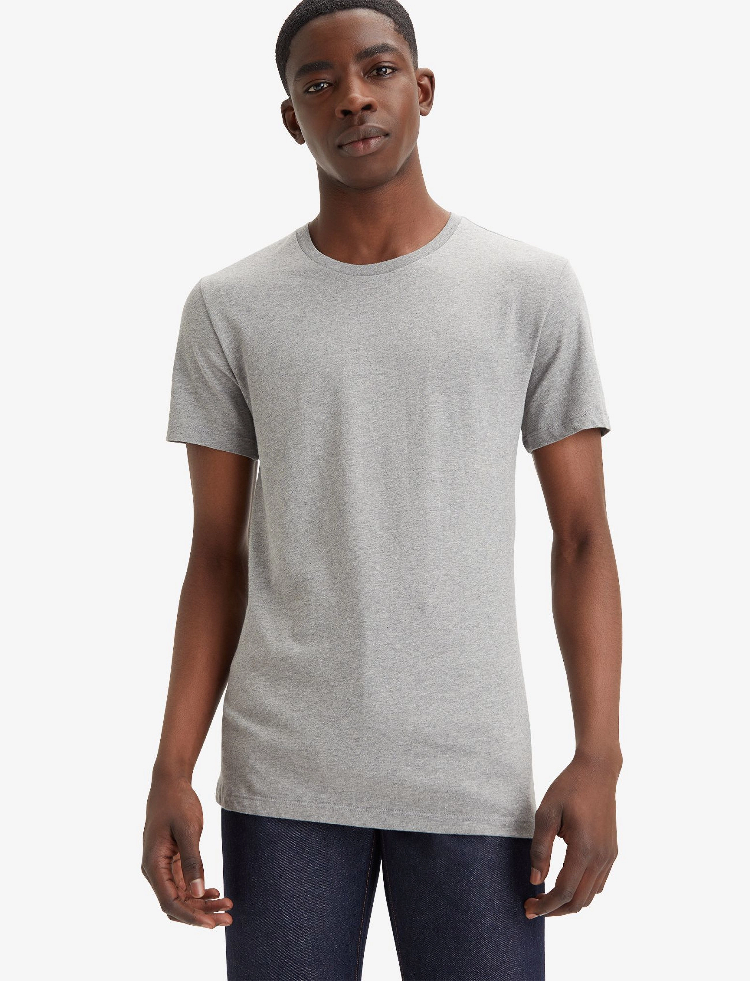 Levi's Slim 2Pk Crewneck 1 2 Pack Sli, XXL, White, T-Shirts > Kortærmede, Herre