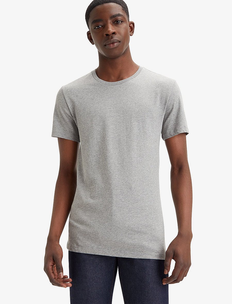 Levi's® - SLIM 2PK CREWNECK 1 2 PACK SLI - t-paidat monipakkauksessa - neutrals - 0