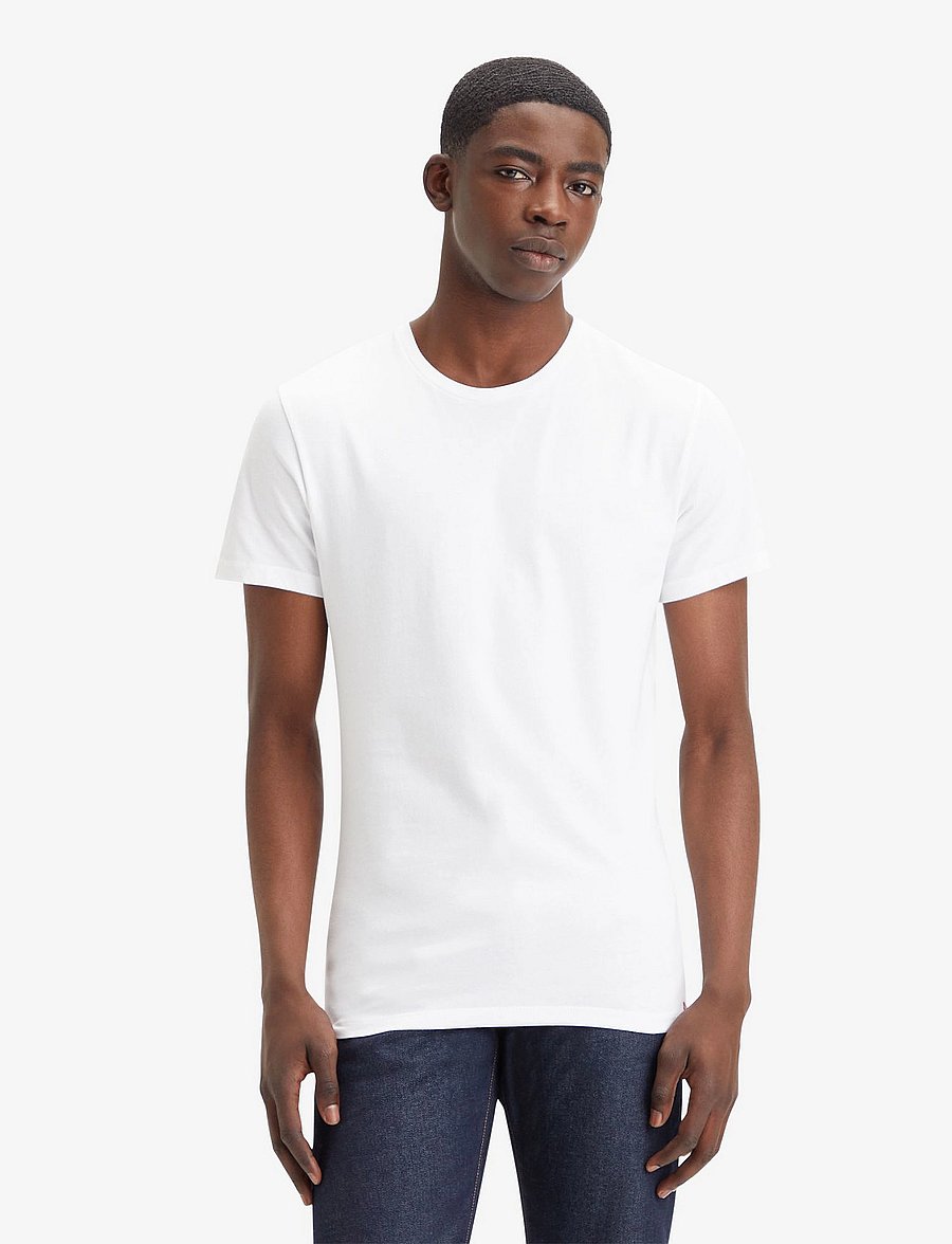 Levi's® - SLIM 2PK CREWNECK 1 2 PACK SLI - t-paidat monipakkauksessa - neutrals - 2