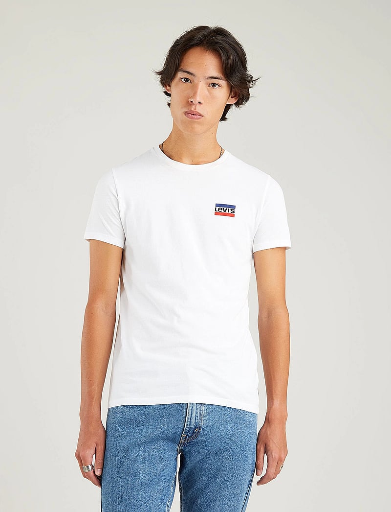 Levi's® - 2PK CREWNECK GRAPHIC SPORTSWEA - multipack t-shirts - neutrals - 0