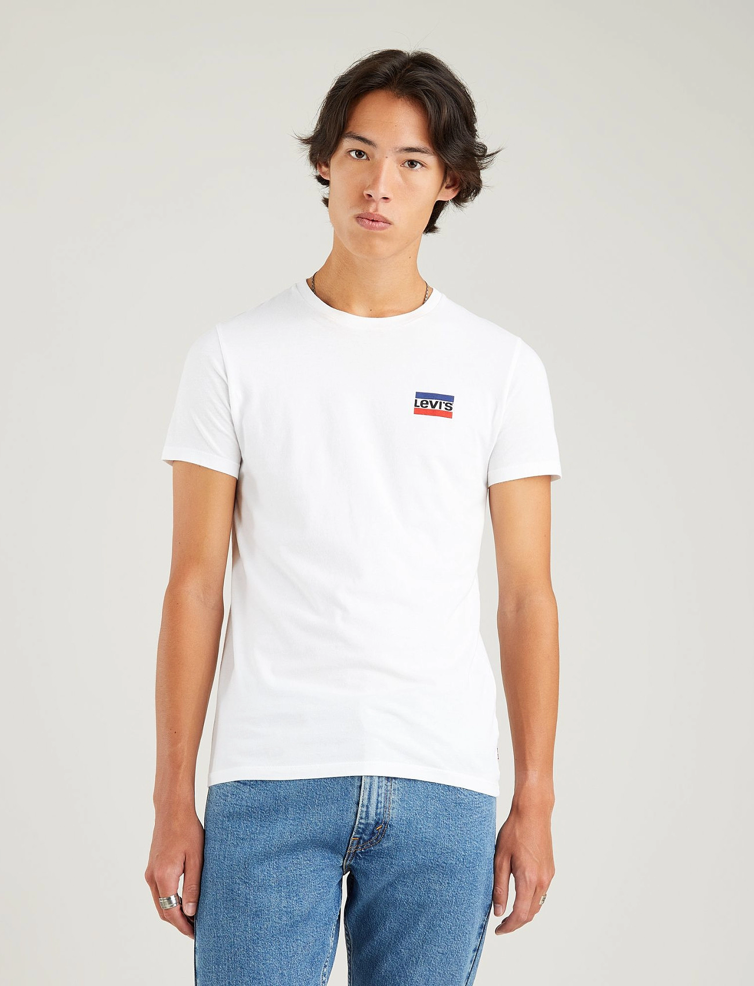Levi's® 2PK CREWNECK GRAPHIC SPORTSWEA - T-Shirts - NEUTRALS / blue
