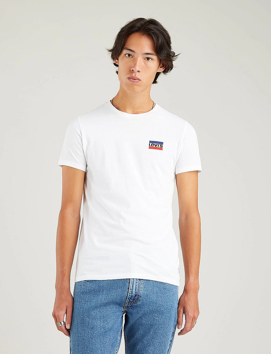 Levi's® - 2PK CREWNECK GRAPHIC SPORTSWEA - t-särkide multipakk - neutrals - 0