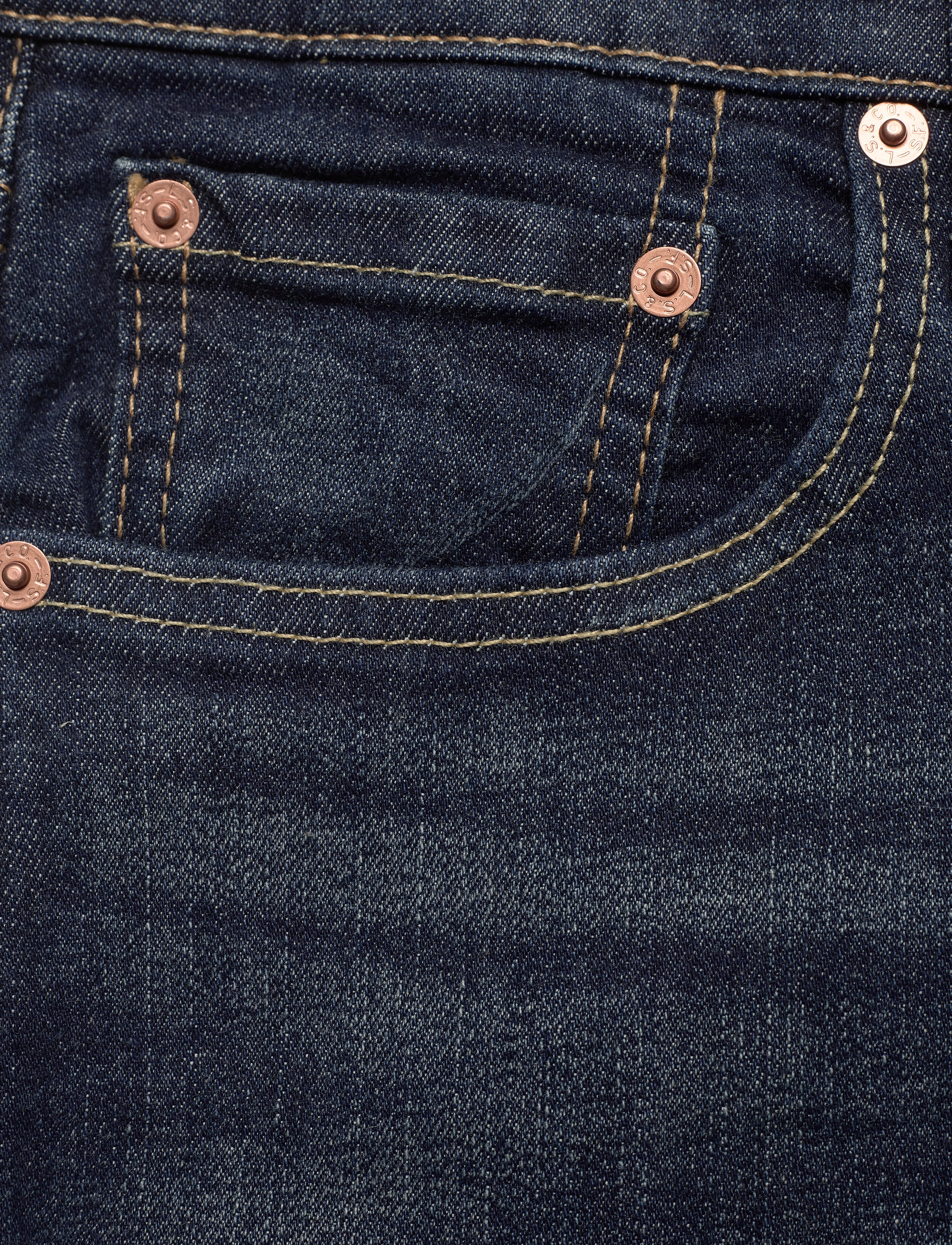 LEVI´S Men - SKINNY TAPER BRIMSTONE ADV - dark indigo - worn in - 2