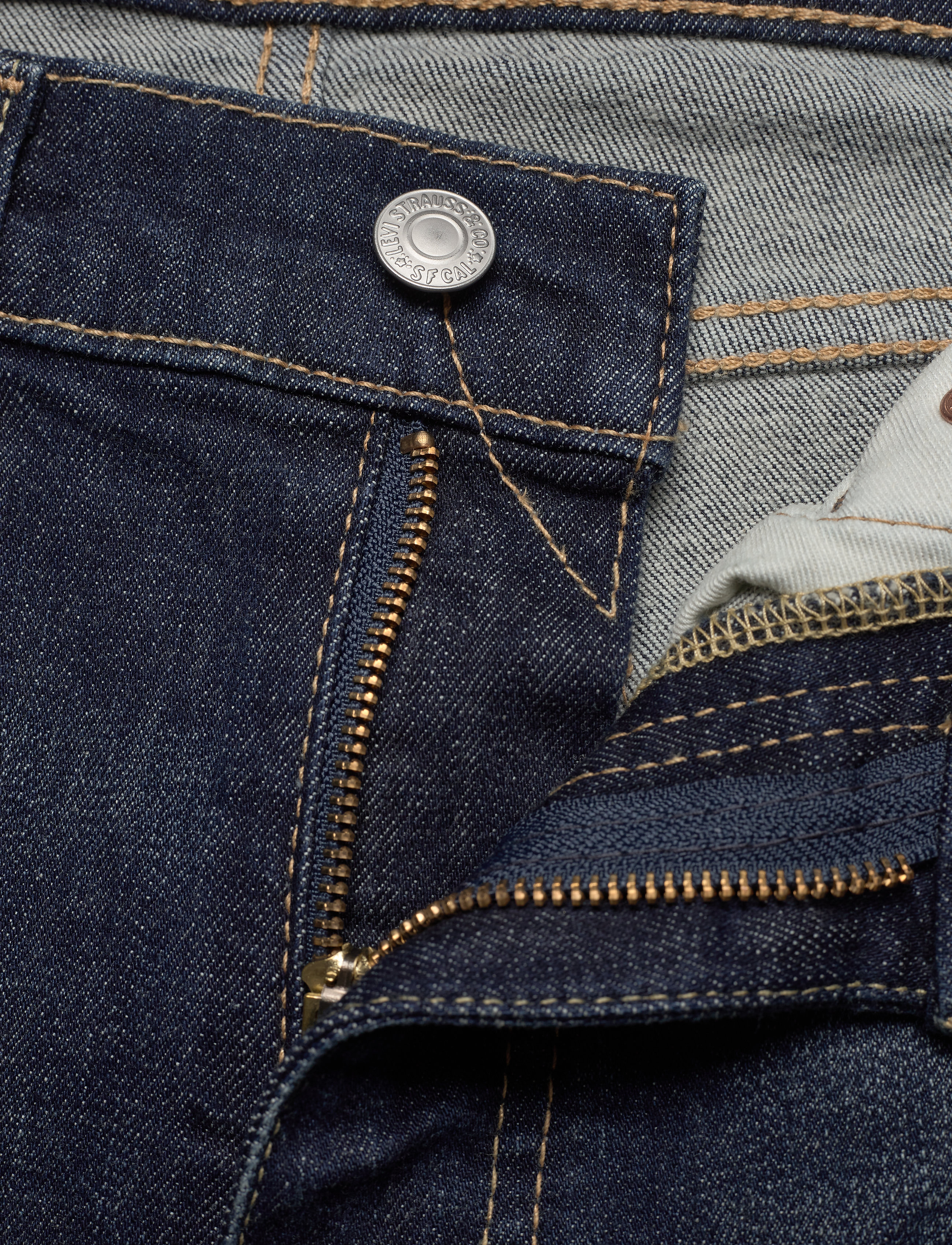 LEVI´S Men - SKINNY TAPER BRIMSTONE ADV - dark indigo - worn in - 3