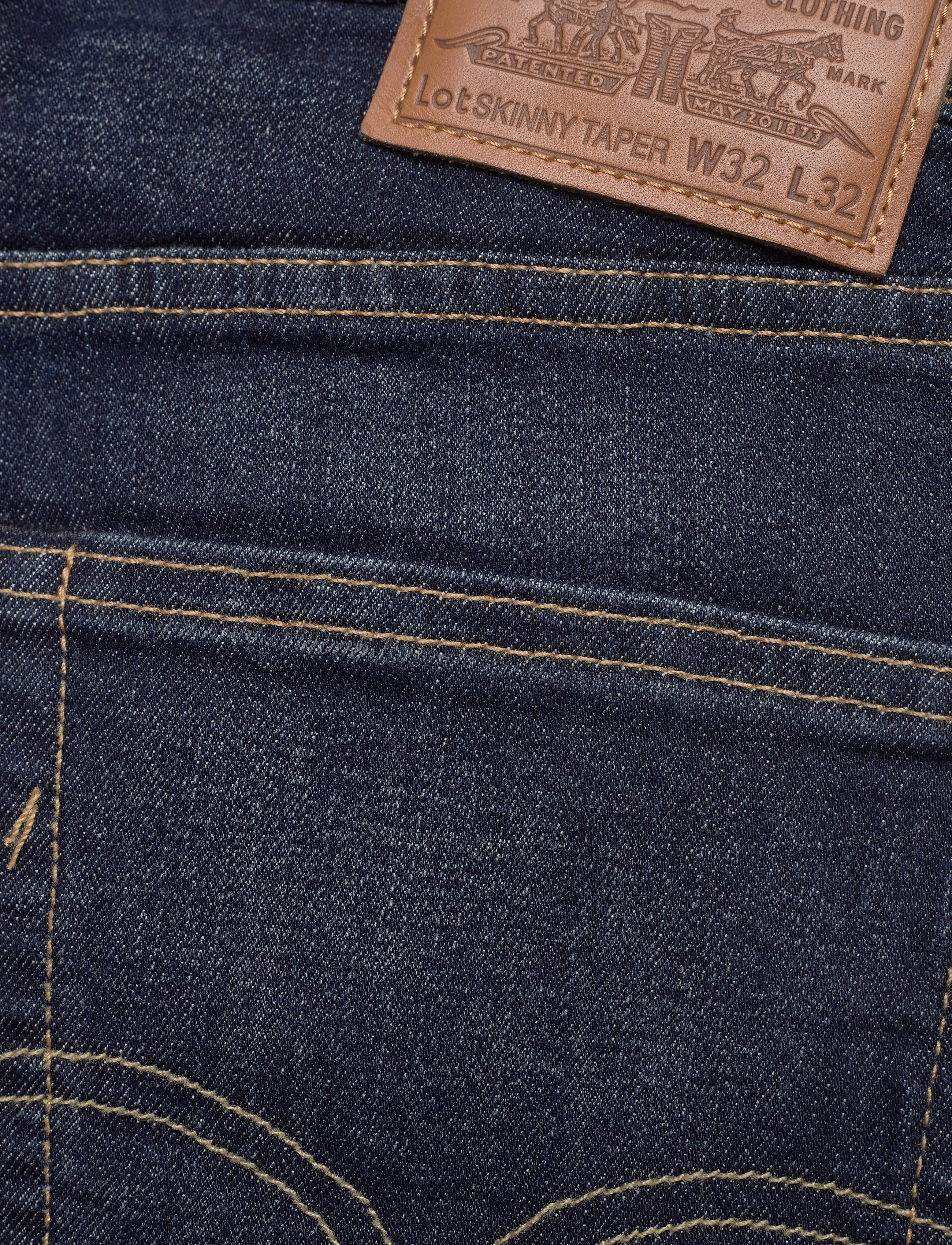 LEVI´S Men - SKINNY TAPER BRIMSTONE ADV - dark indigo - worn in - 4