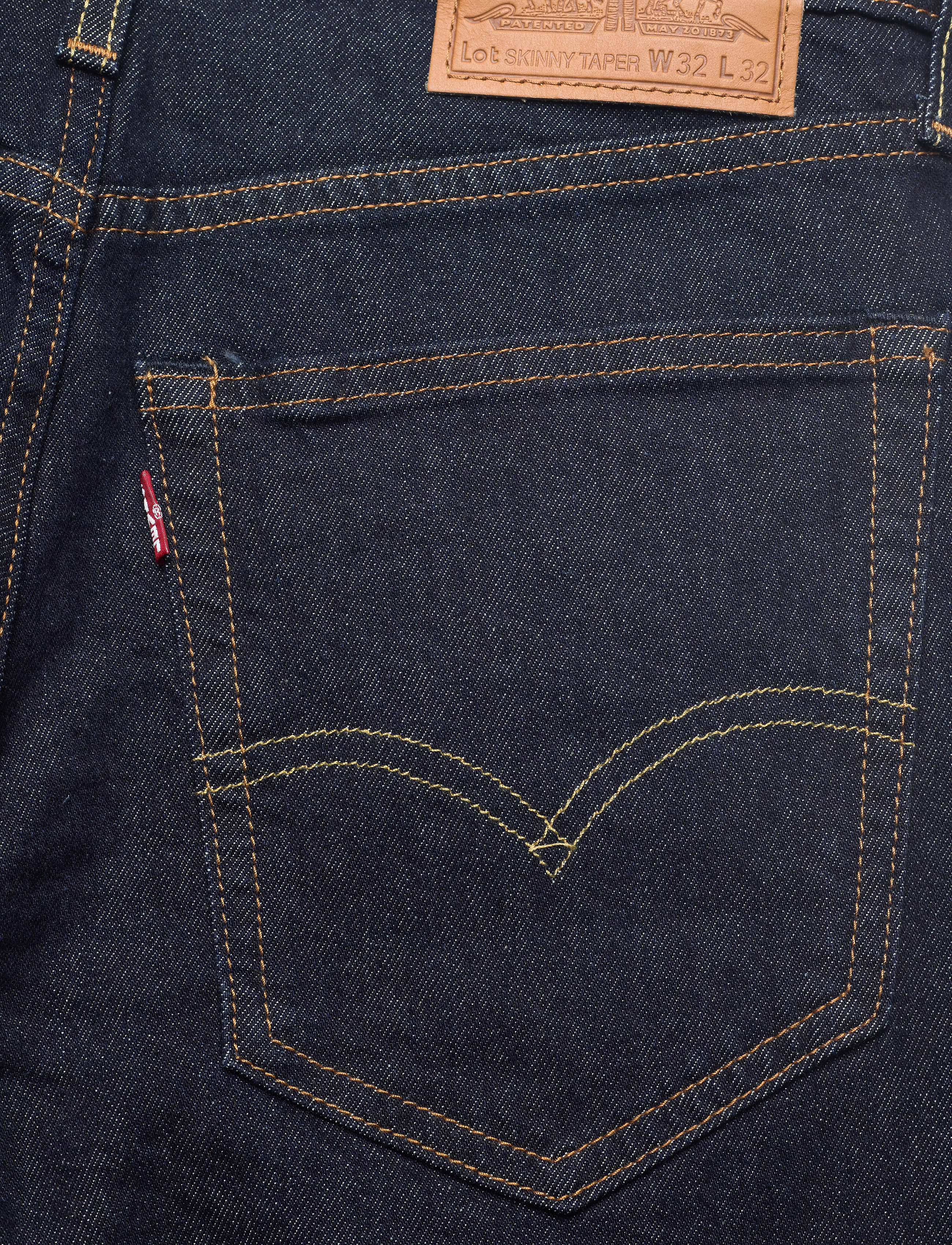 LEVI´S Men - SKINNY TAPER MID KNIGHT RINSE - dark indigo - worn in - 4
