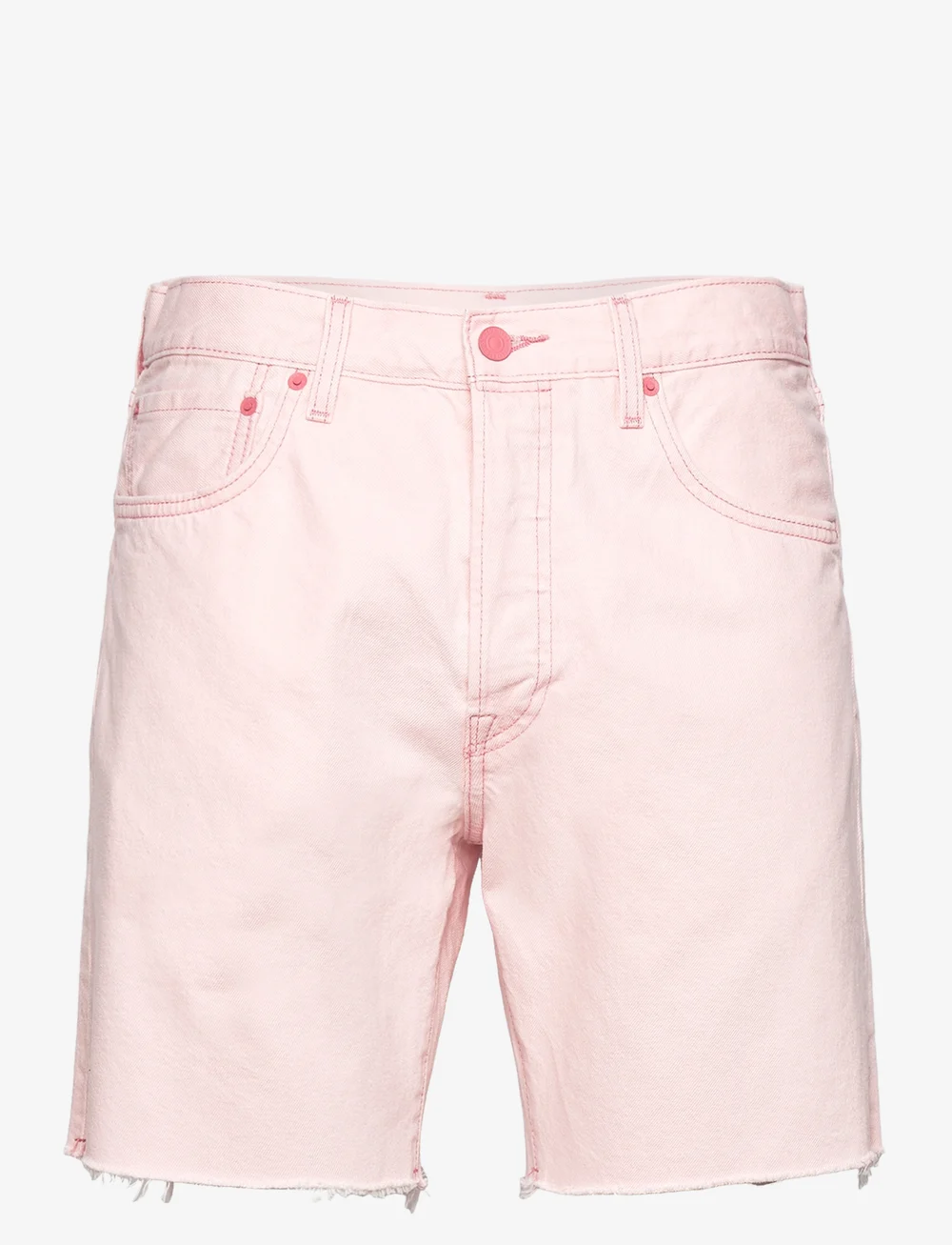 Pink levi denim hot sale shorts