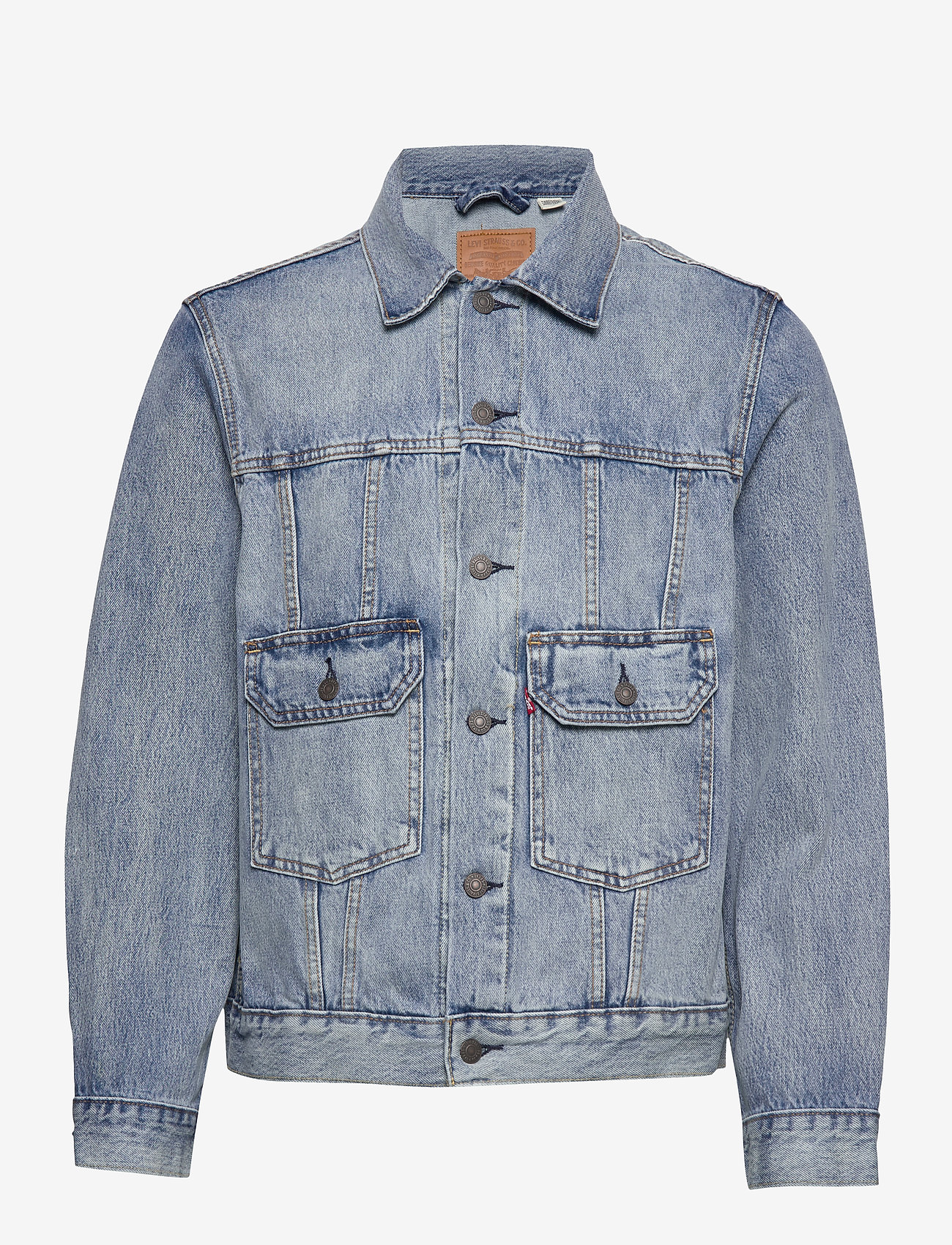 LEVI´S Men - IRONIC ICONIC TRUCKER ROPE BRI - light indigo - worn in - 0