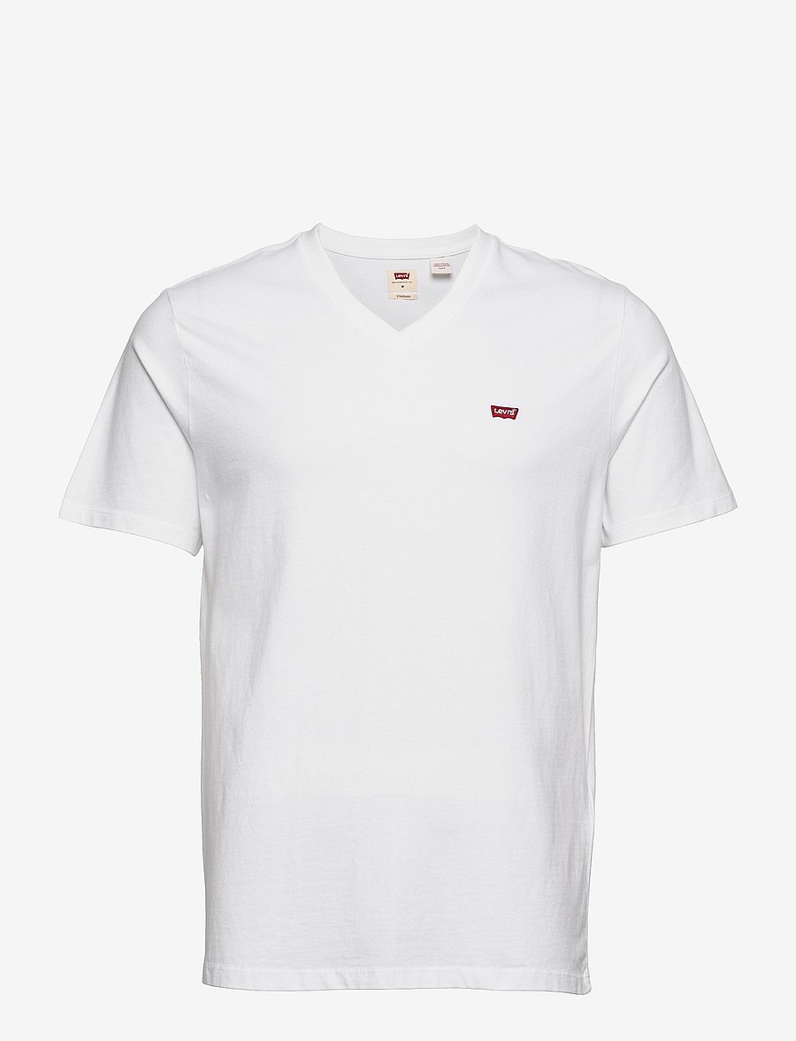 Levi's® - ORIGINAL HM VNECK WHITE - v-neck t-shirts - neutrals - 1