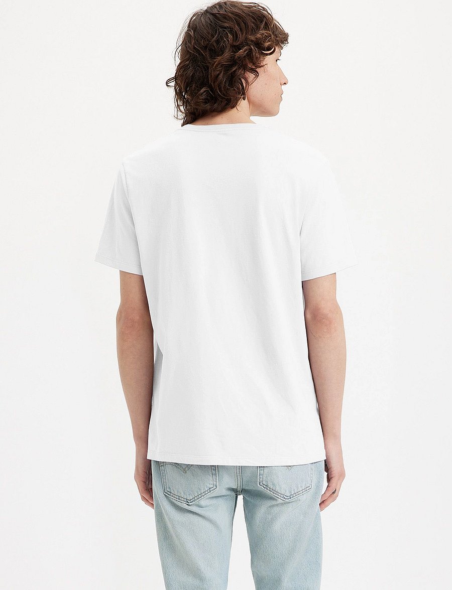 Levi's® - ORIGINAL HM VNECK WHITE - v-neck t-shirts - neutrals - 4