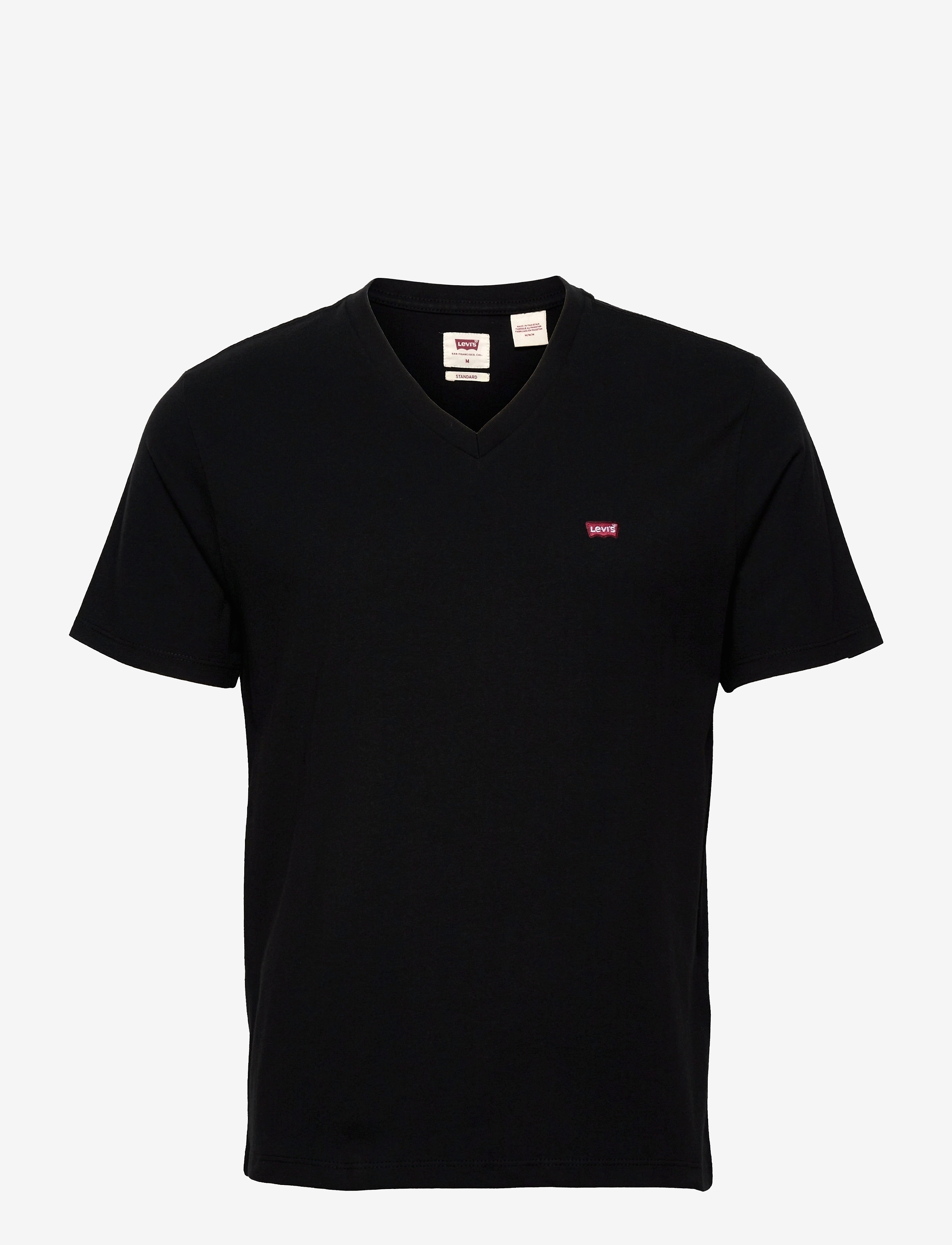 Levi's® ORIGINAL HM VNECK MINERAL BLAC - Basic T-Shirts - BLACKS / black