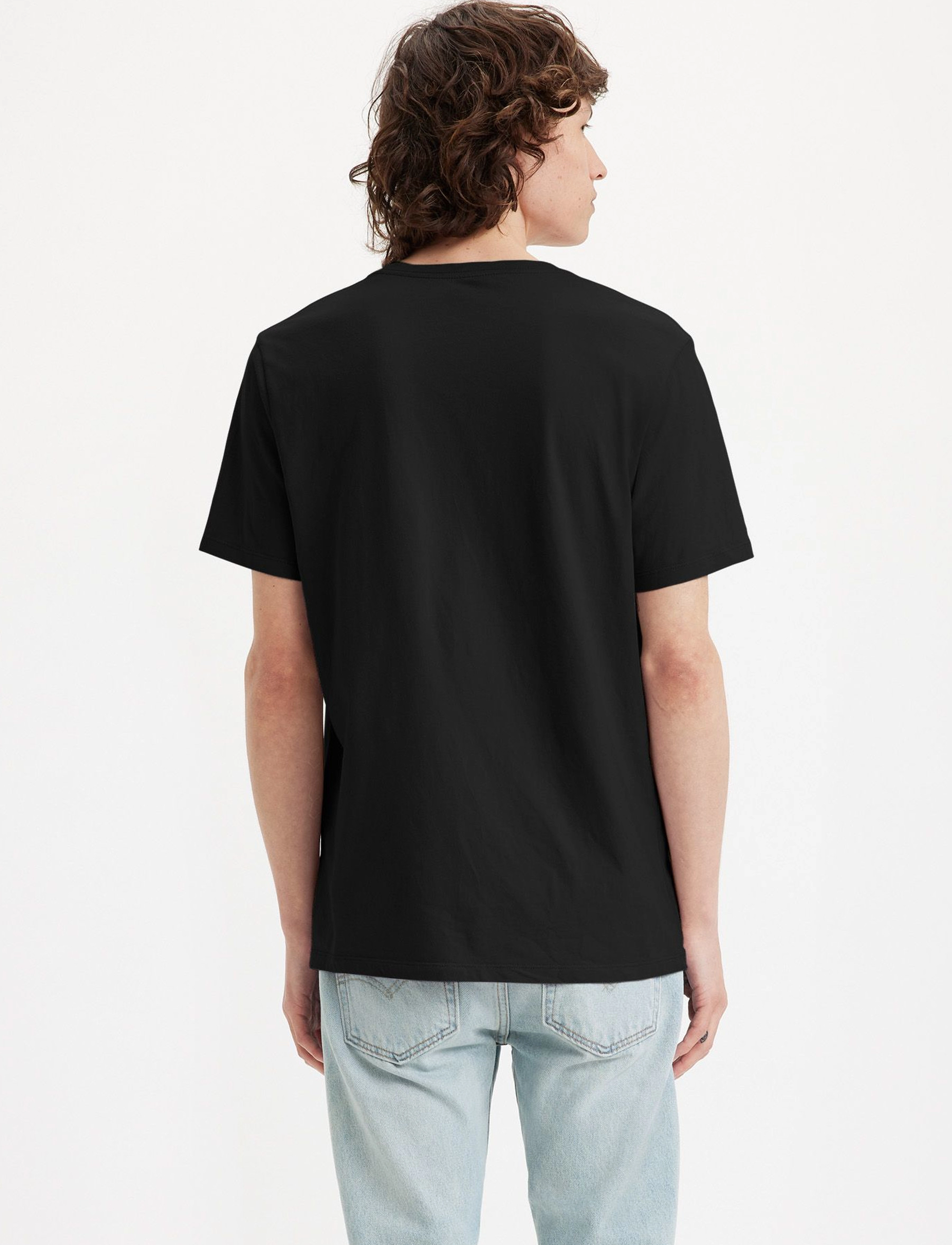 Levi's® - ORIGINAL HM VNECK MINERAL BLAC - koszulki z dekoltem w serek - blacks - 4