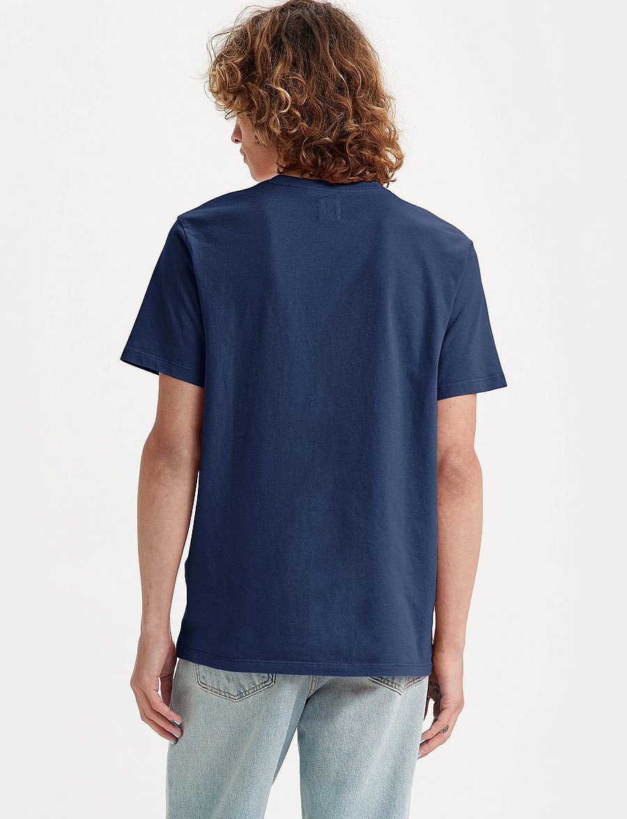 Levi's® - ORIGINAL HM VNECK NAVY BLAZER - t-shirts mit v-ausschnitt - blues - 4
