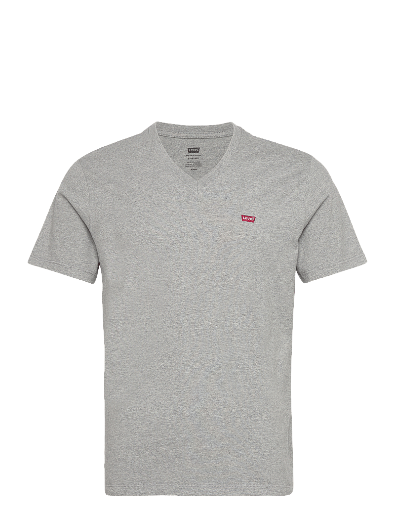 Levi's® - ORIGINAL HM VNECK MID TONE GRE - t-shirts mit v-ausschnitt - greys - 1