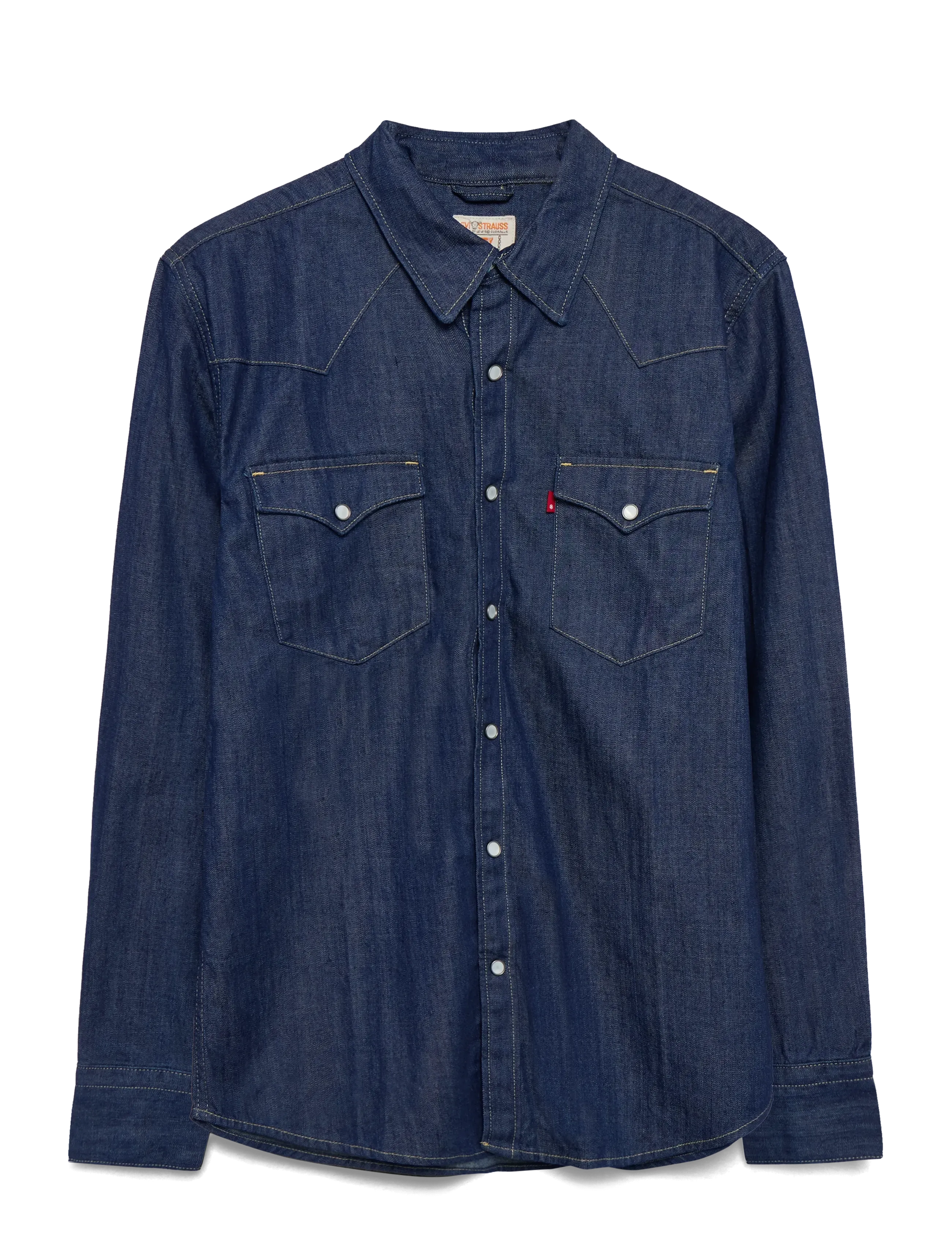 Levi's Barstow Western Standard Weste, XS, Blue, Skjorter > Afslappet, Herre