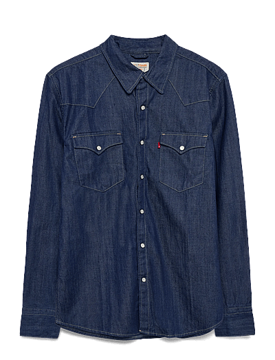 Levi's® BARSTOW WESTERN STANDARD WESTE - Shirts - DARK INDIGO - FLAT FINISH / blue