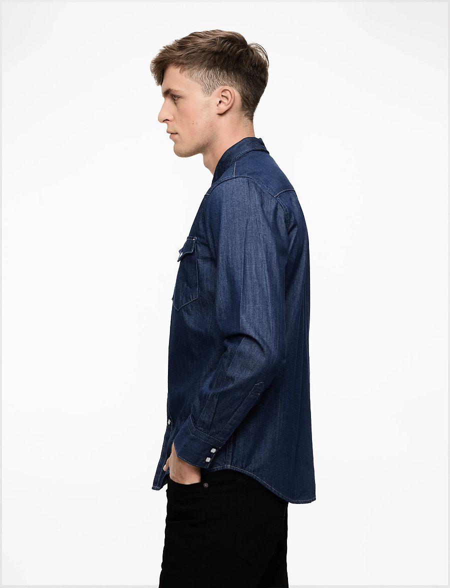 Levi's® - BARSTOW WESTERN STANDARD WESTE - jeanshemden - dark indigo - flat finish - 3