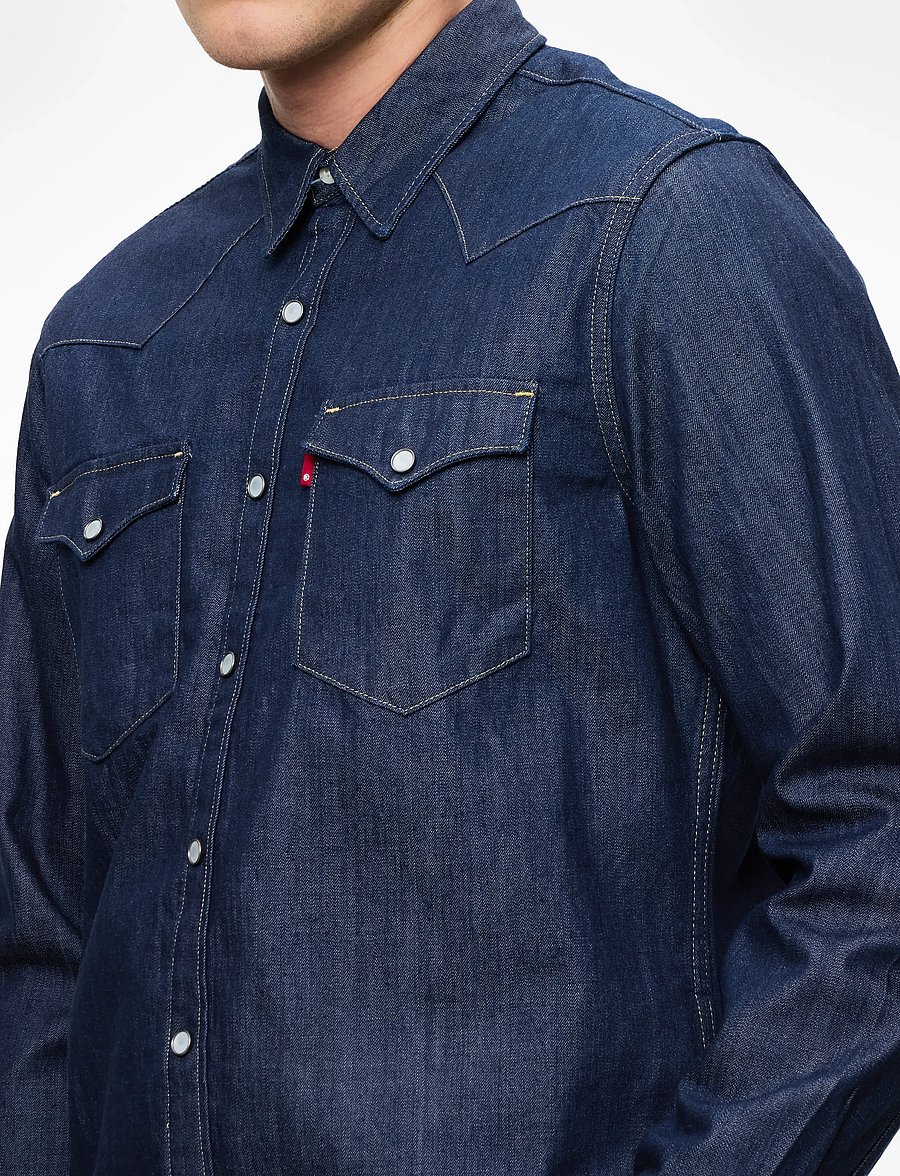 Levi's® - BARSTOW WESTERN STANDARD WESTE - jeanshemden - dark indigo - flat finish - 5