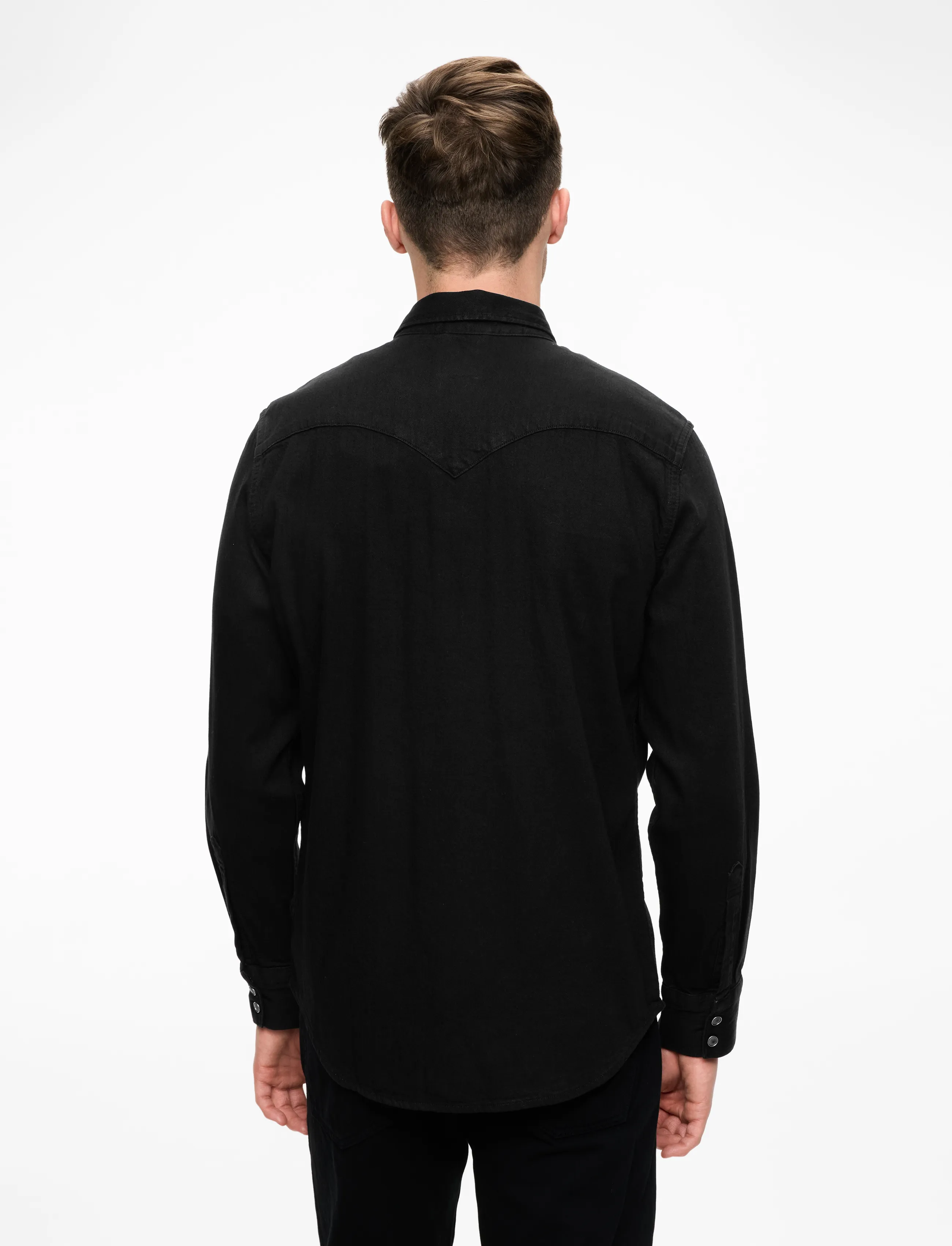Levi's® - BARSTOW WESTERN STANDARD MARBL - jeanshemden - blacks - 4