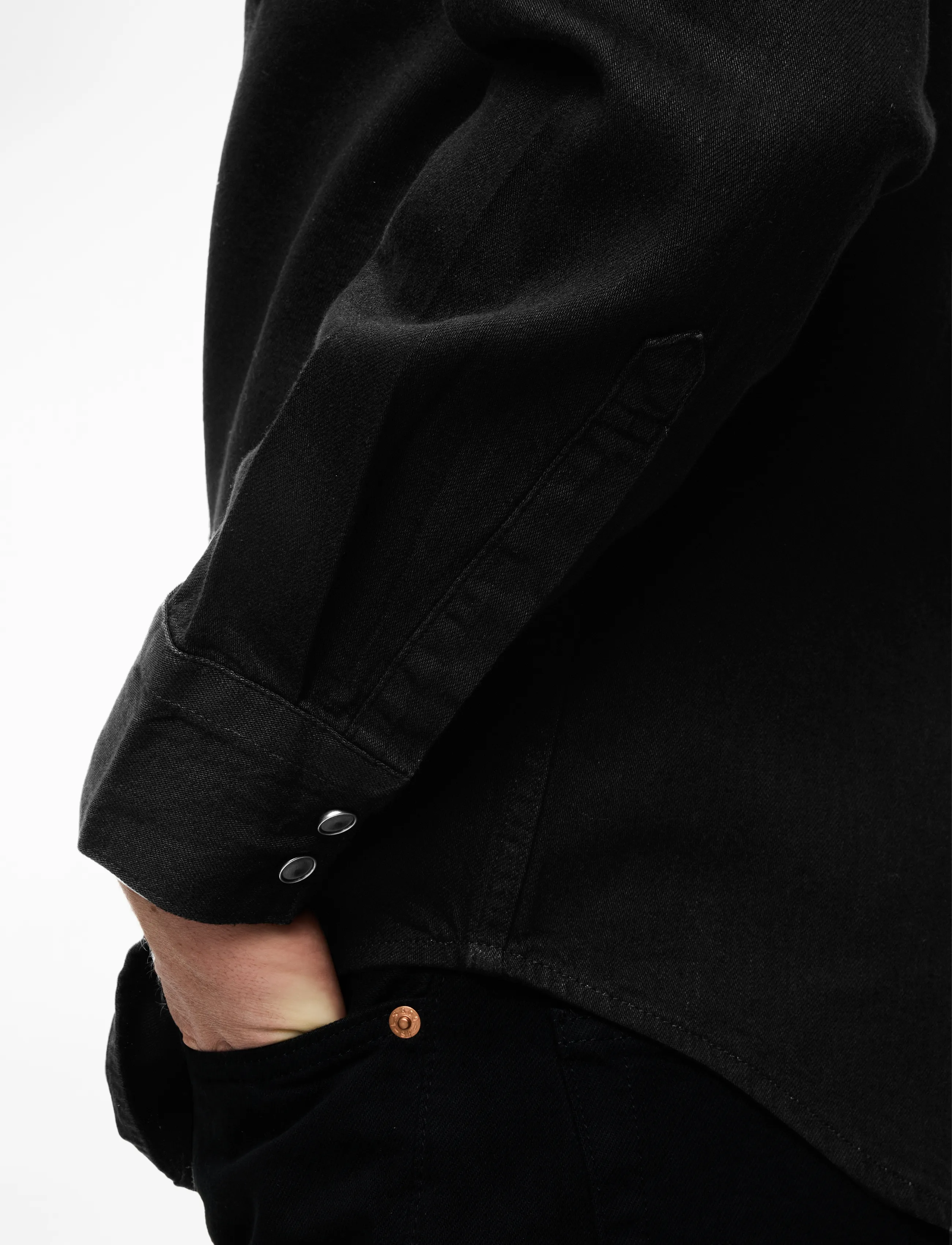 Levi's® - BARSTOW WESTERN STANDARD MARBL - jeanshemden - blacks - 5