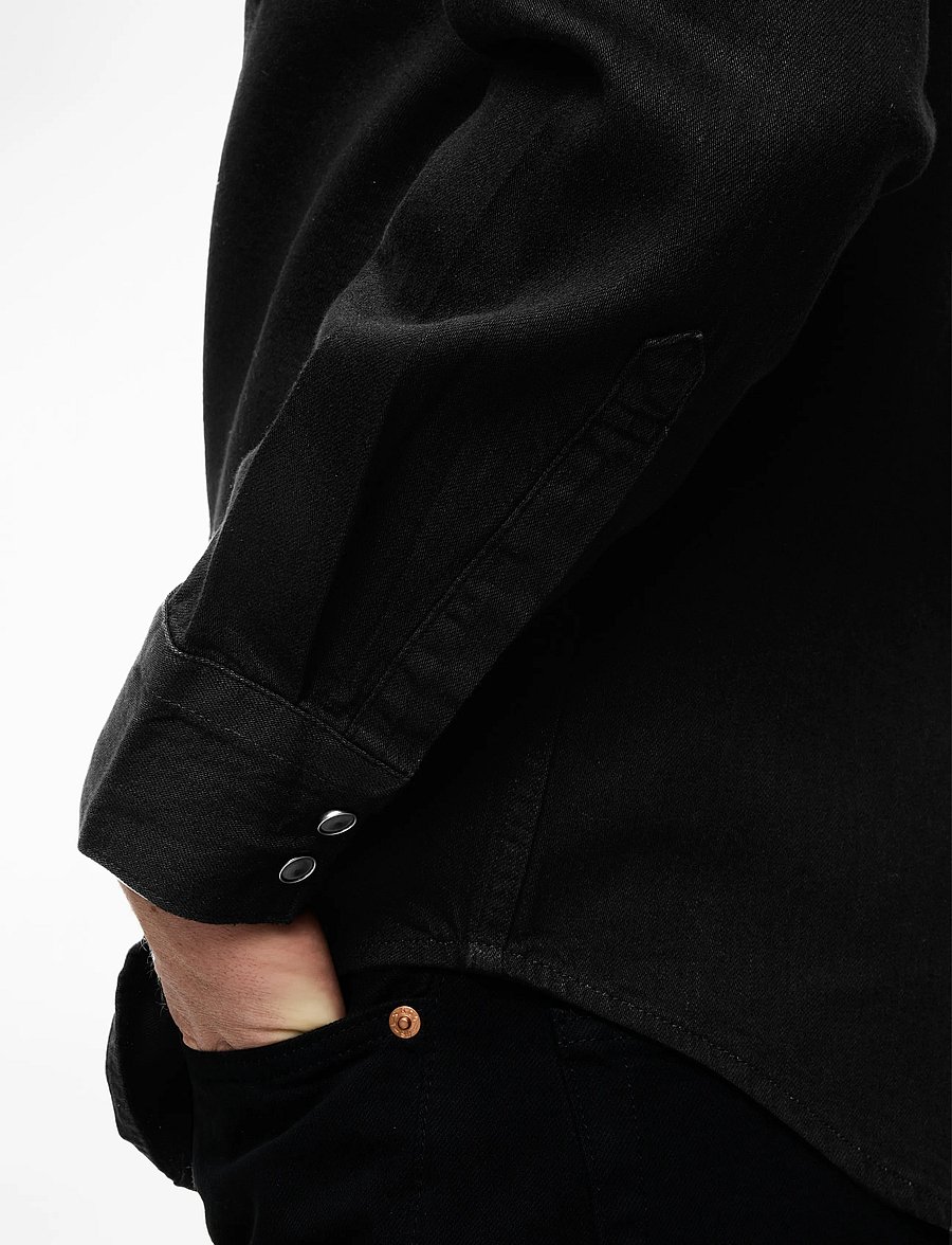 Levi's® - BARSTOW WESTERN STANDARD MARBL - denim shirts - blacks - 5