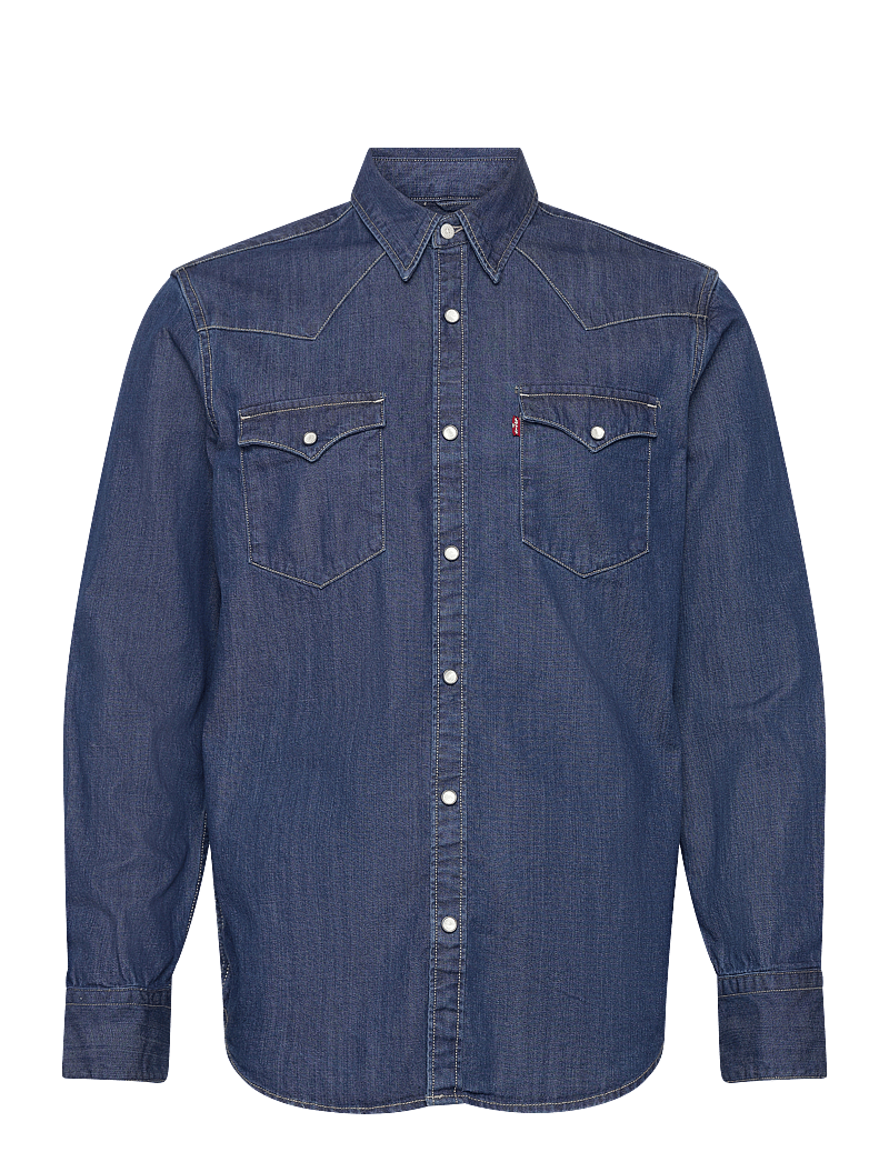 Levi's® - BARSTOW WESTERN STANDARD LOWER - jeanshemden - med indigo - flat finish - 1