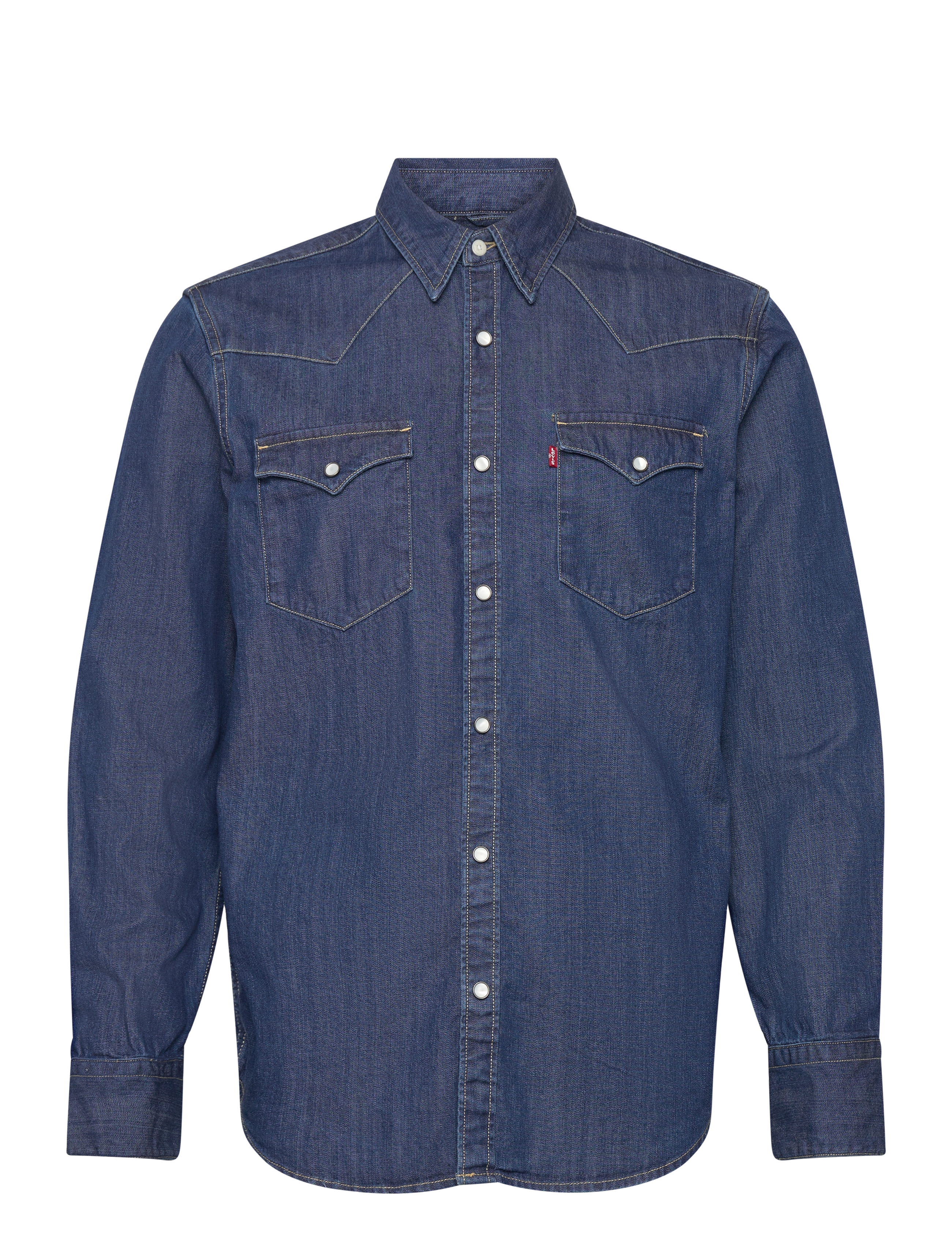 Levi's® BARSTOW WESTERN STANDARD LOWER - Skjortor - MED INDIGO - FLAT FINISH / blue