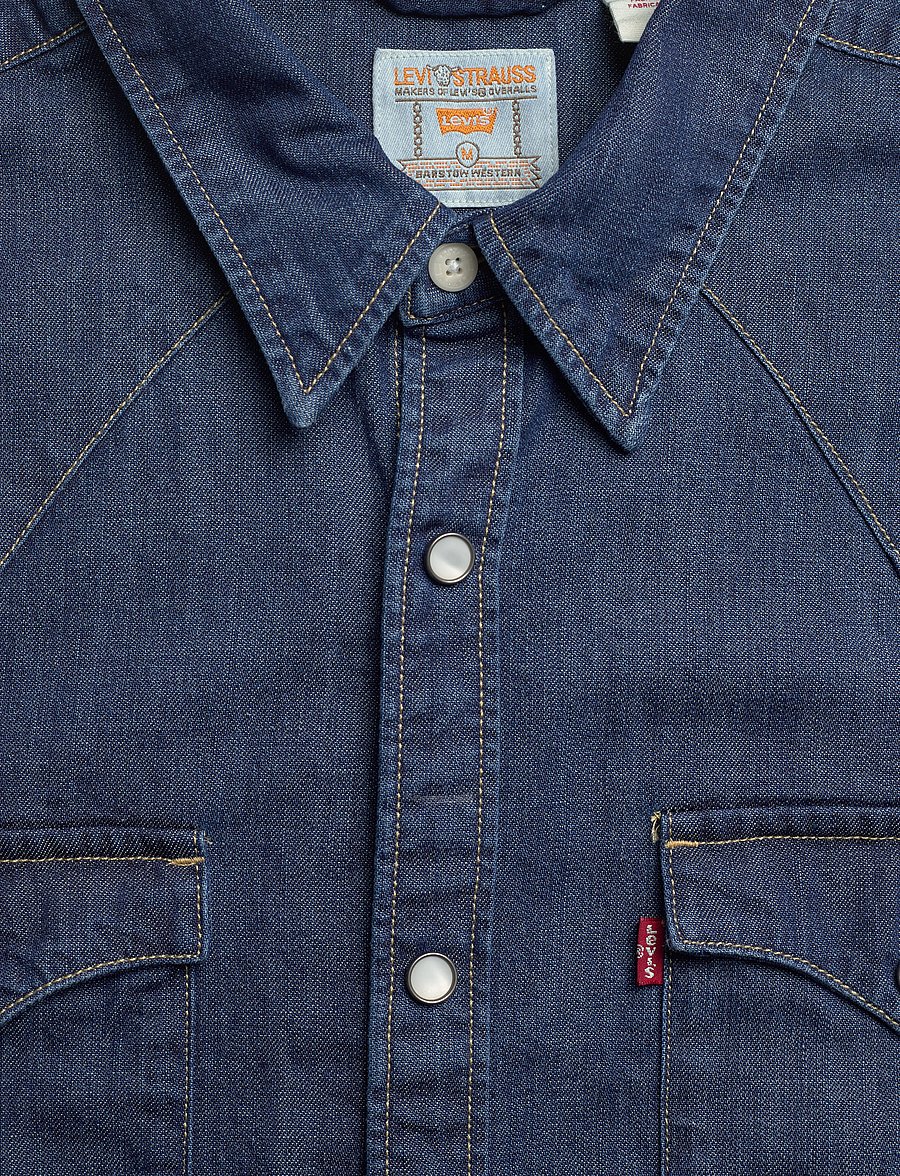 Levi's® - BARSTOW WESTERN STANDARD LOWER - teksasärgid - med indigo - flat finish - 3