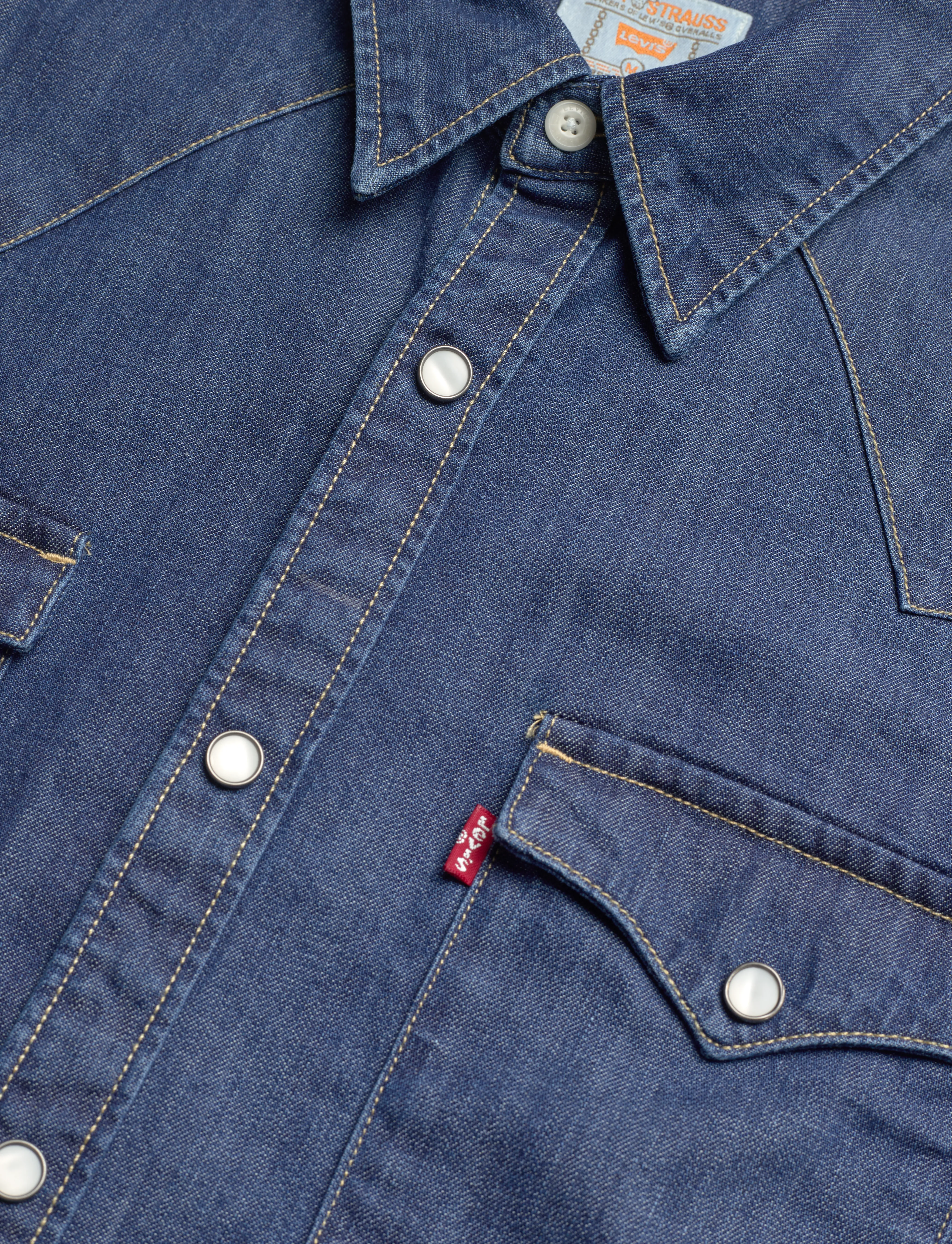 Levi's® - BARSTOW WESTERN STANDARD LOWER - teksasärgid - med indigo - flat finish - 4