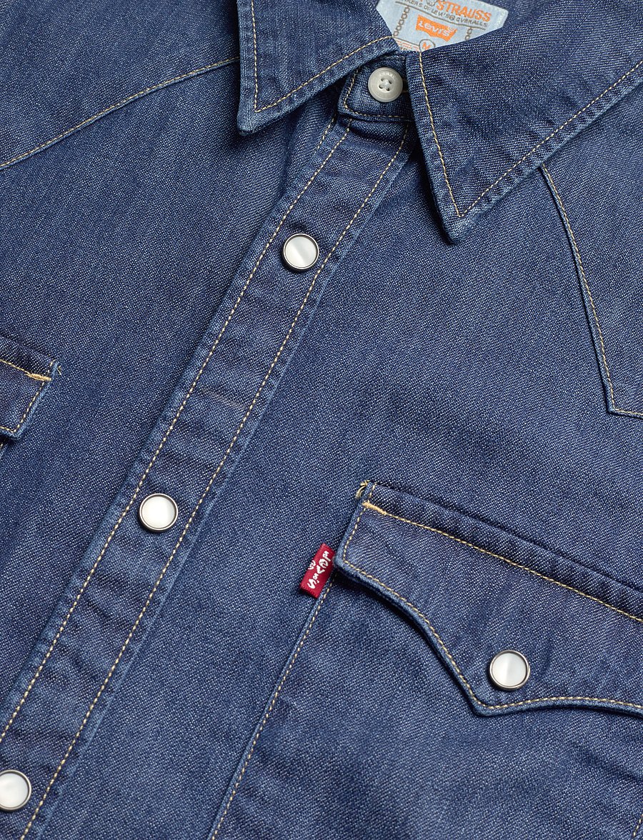 Levi's® - BARSTOW WESTERN STANDARD LOWER - teksasärgid - med indigo - flat finish - 4