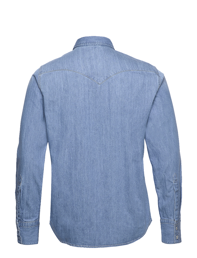 Levi's® - BARSTOW WESTERN STANDARD ESTA - jeansskjortor - light indigo - worn in - 2