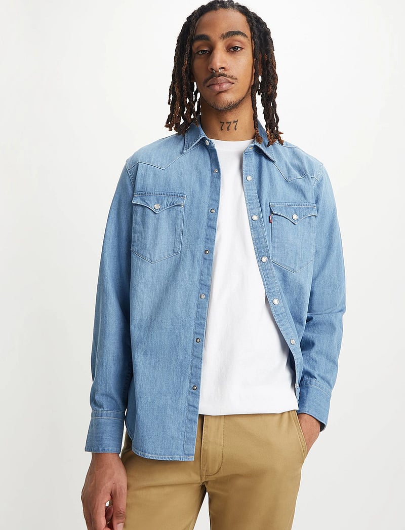 Levi's® - BARSTOW WESTERN STANDARD ESTA - jeansskjortor - light indigo - worn in - 3