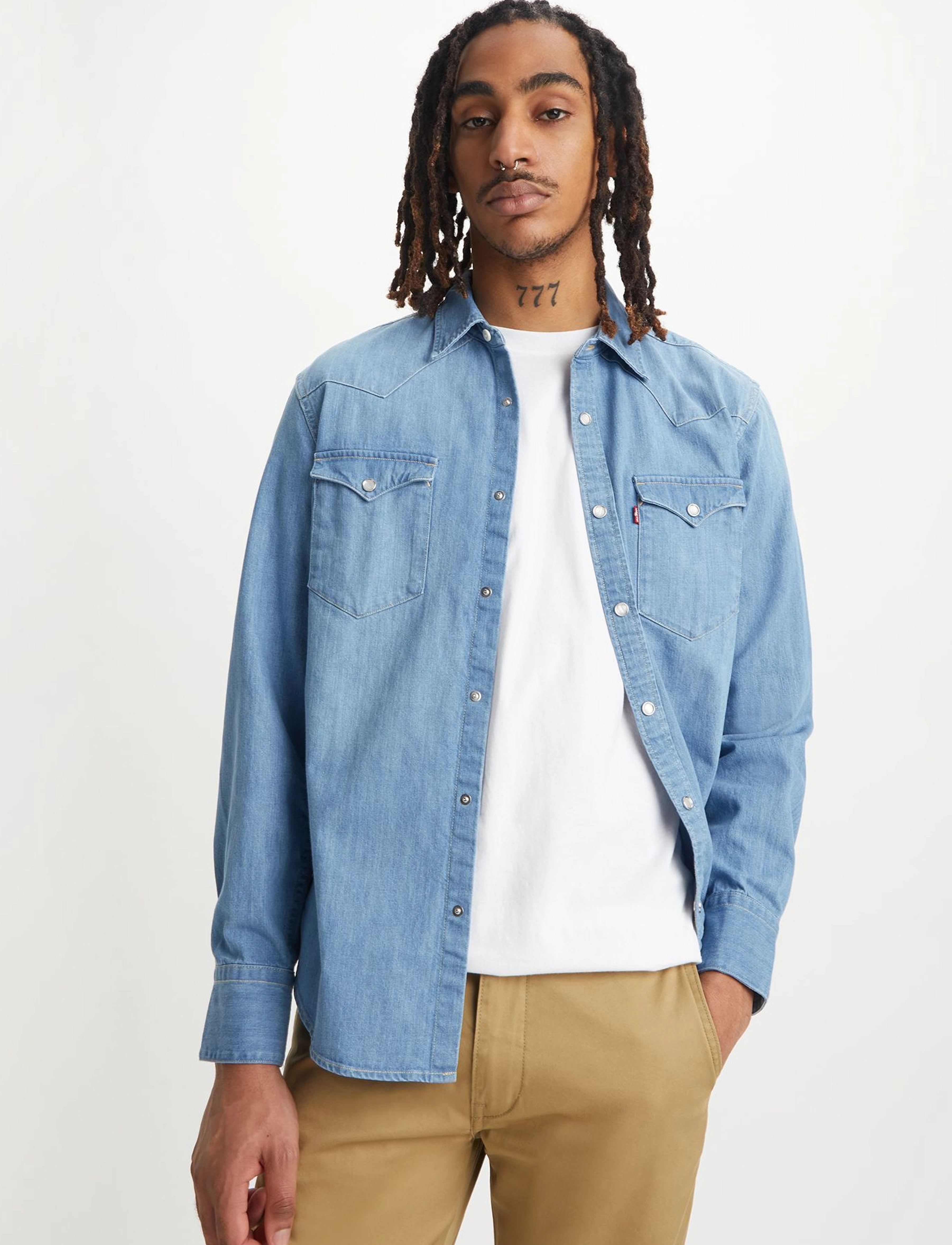 Levi's® - BARSTOW WESTERN STANDARD ESTA - farkkupaidat - light indigo - worn in - 3